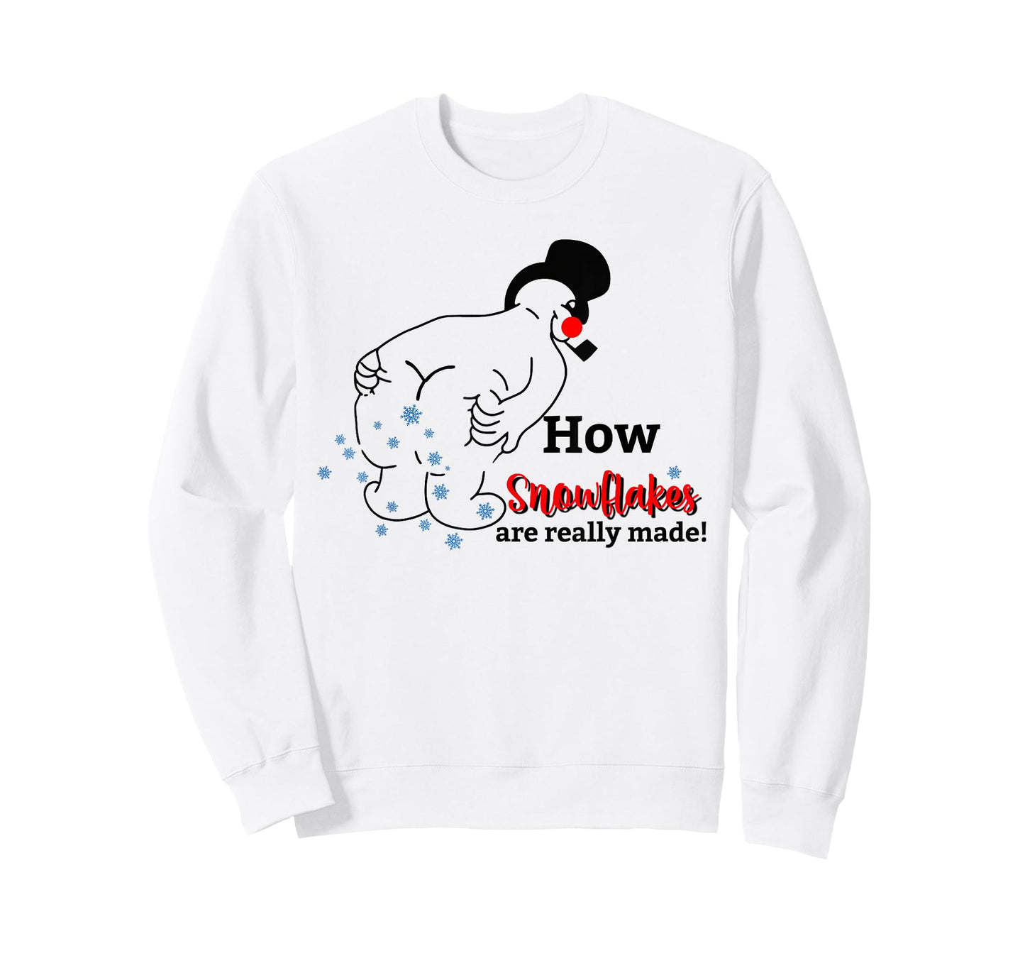 Funny Snowman How Snowflake Are Really Made Christmas Pajama T-Shirt