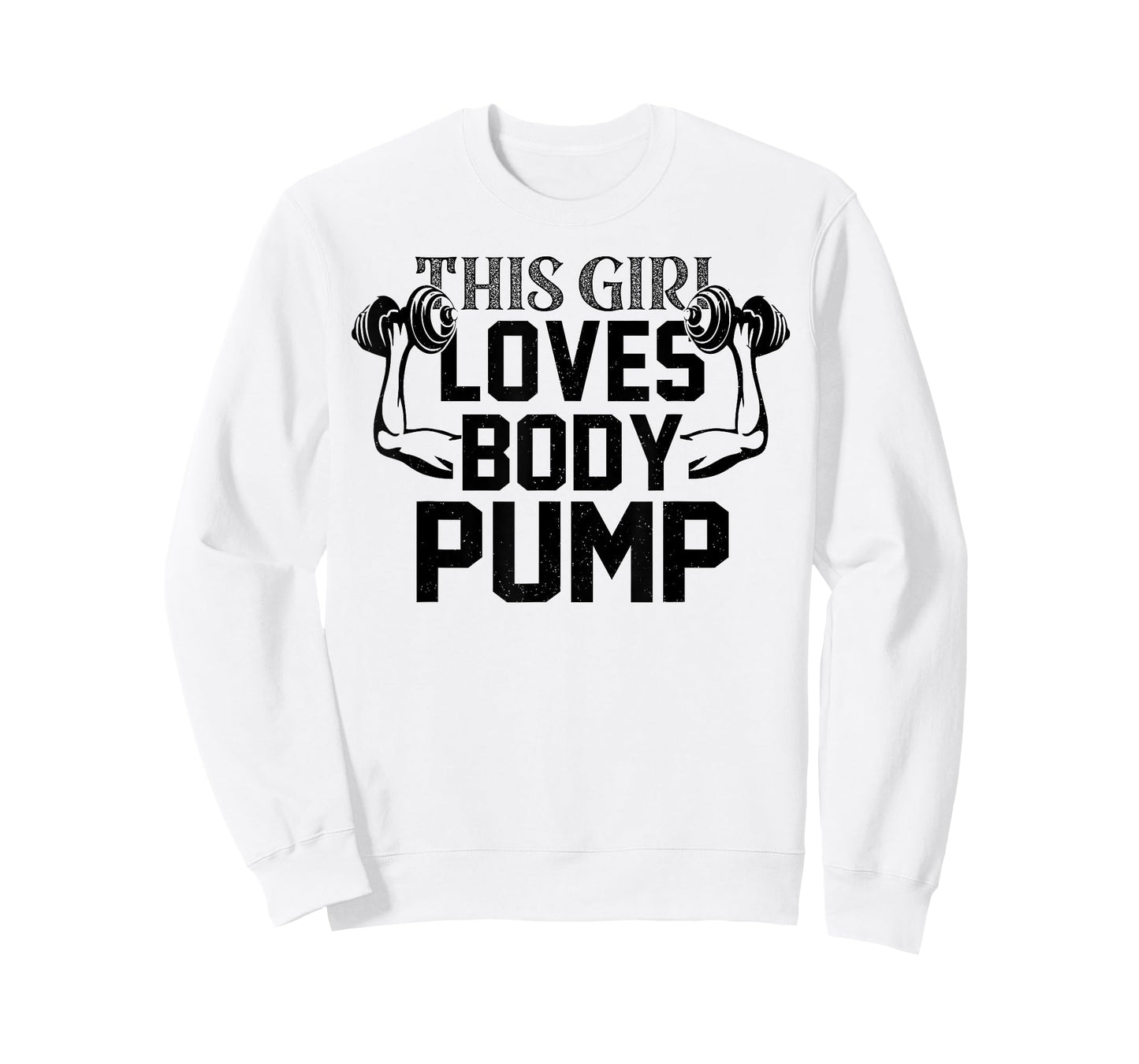 Girl Love Body Pump Female Gym Instructor Funny Fitness Girl T-Shirt