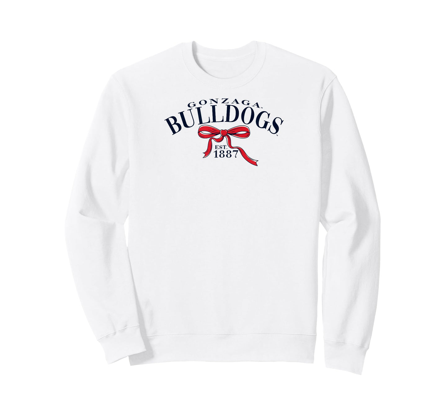 Gonzaga Bulldogs Bow Arch Gray Officially Licensed T-Shirt