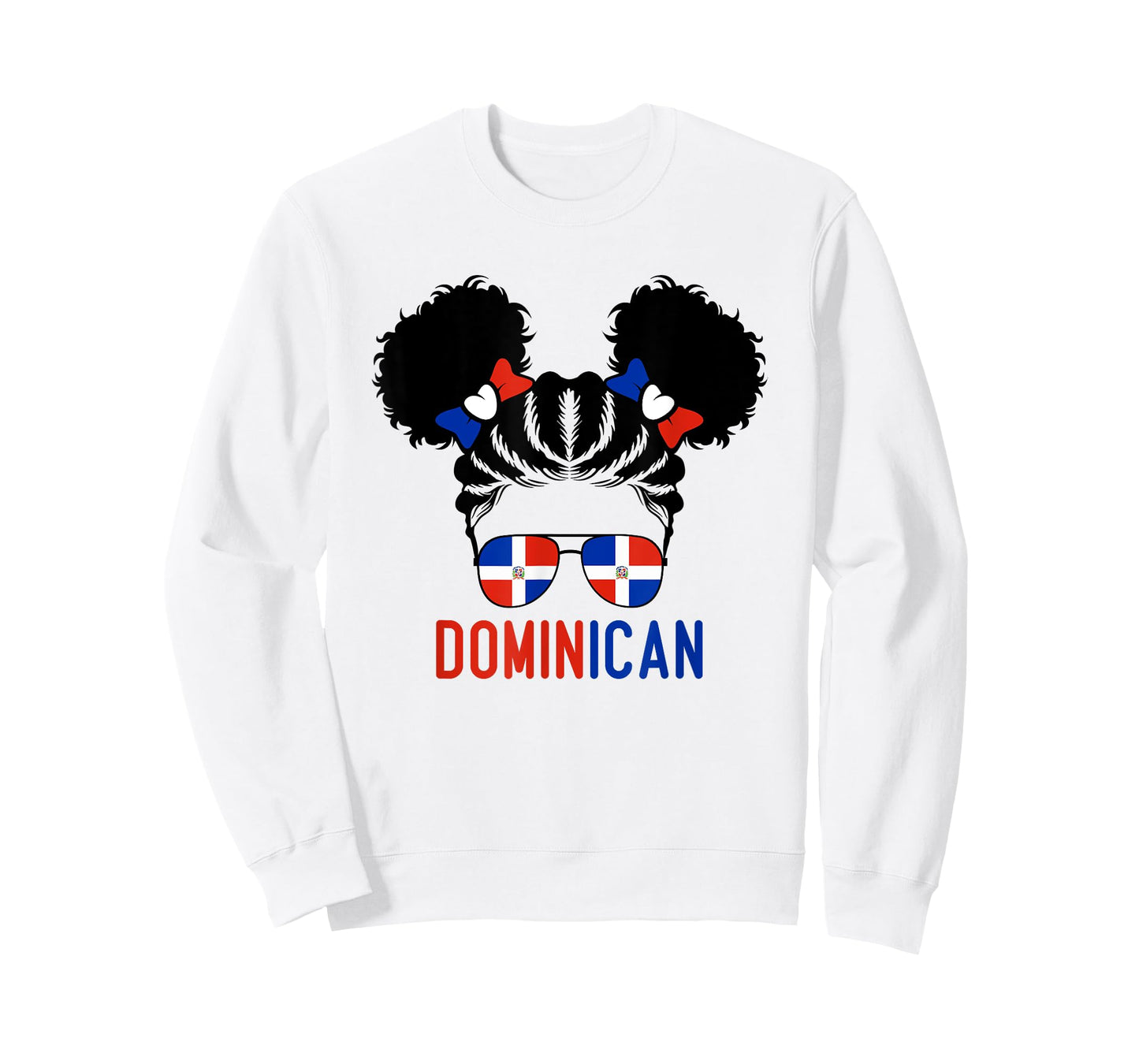 Afro Dominican Girl Baby Kids Youth Republic Dominicana Flag T-Shirt