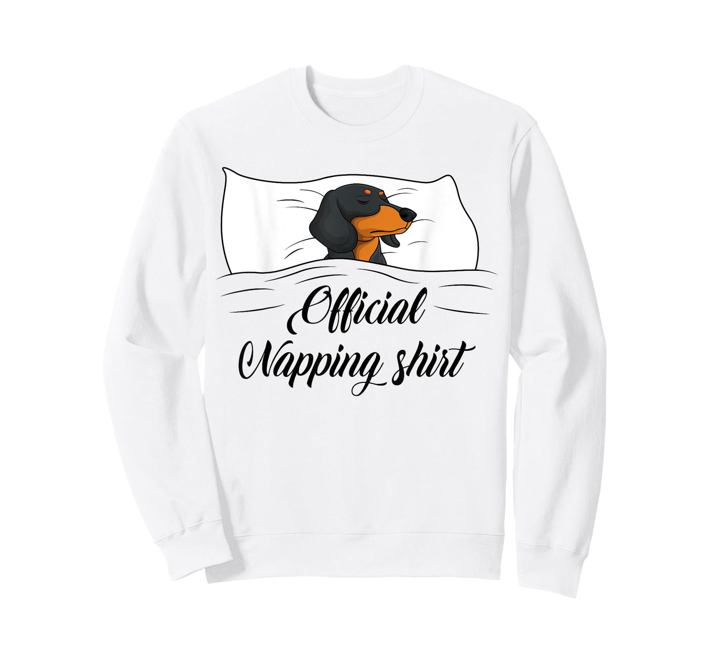 Sleeping Dachshund Pyjamas Dog Lover Gift Official Napping T-Shirt