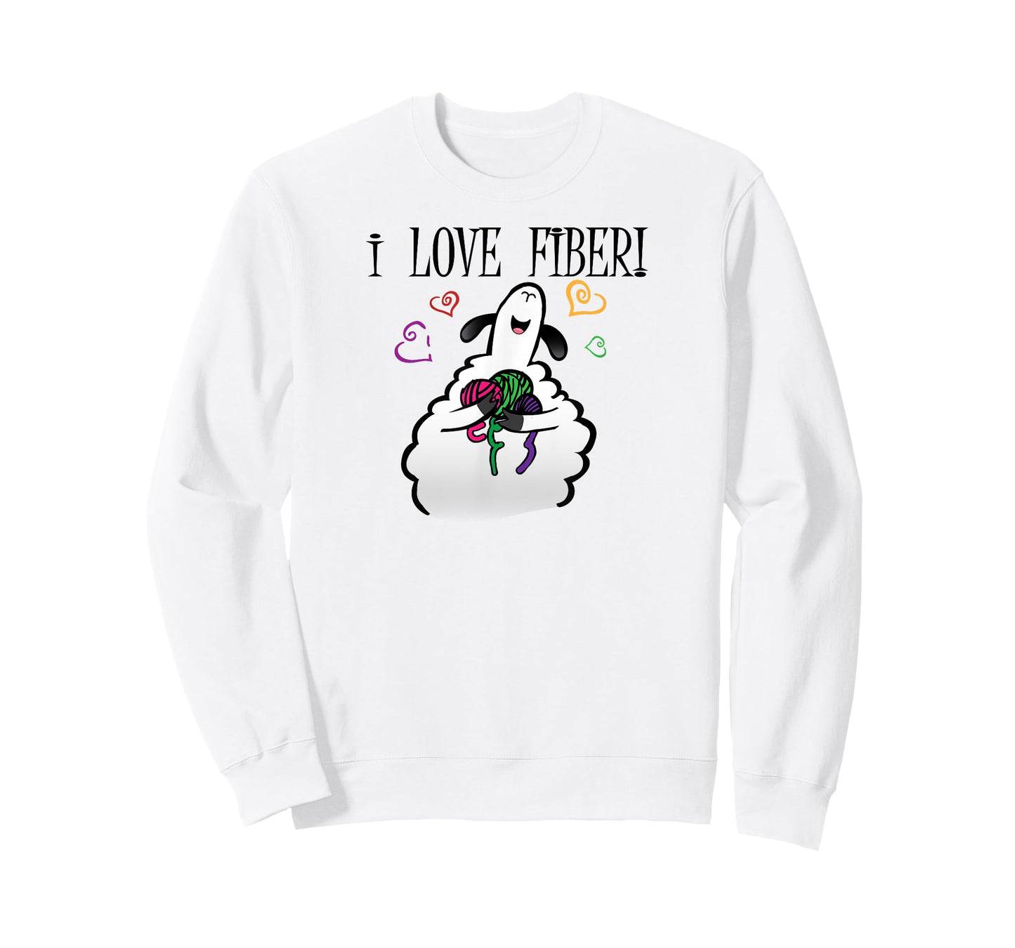I love fibre Handspinning Funny sheep T-Shirt