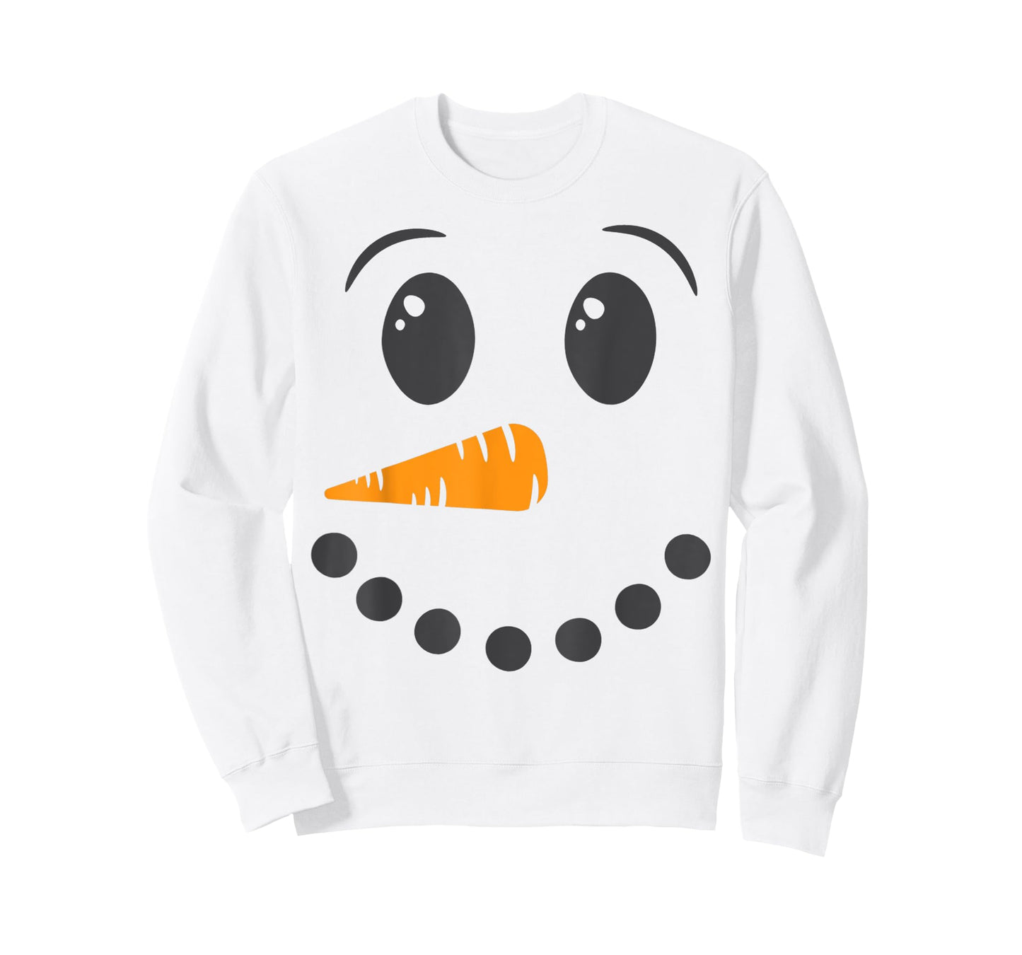 Snowman Face Winter Holiday Matching Couples Family T-Shirt