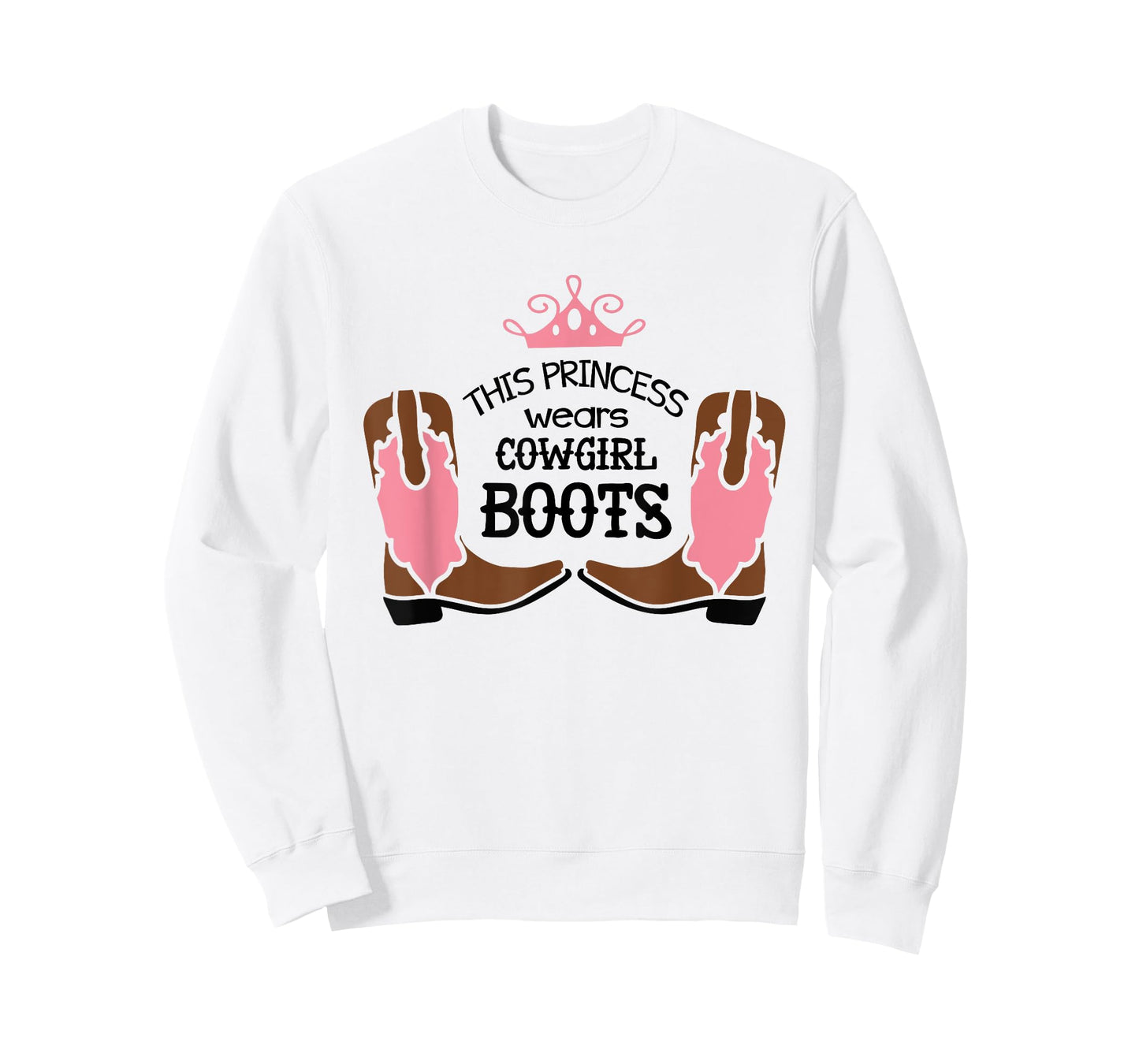 Princess Cowboy Boots Western Cowgirl Girls T Shirt Gift T-Shirt