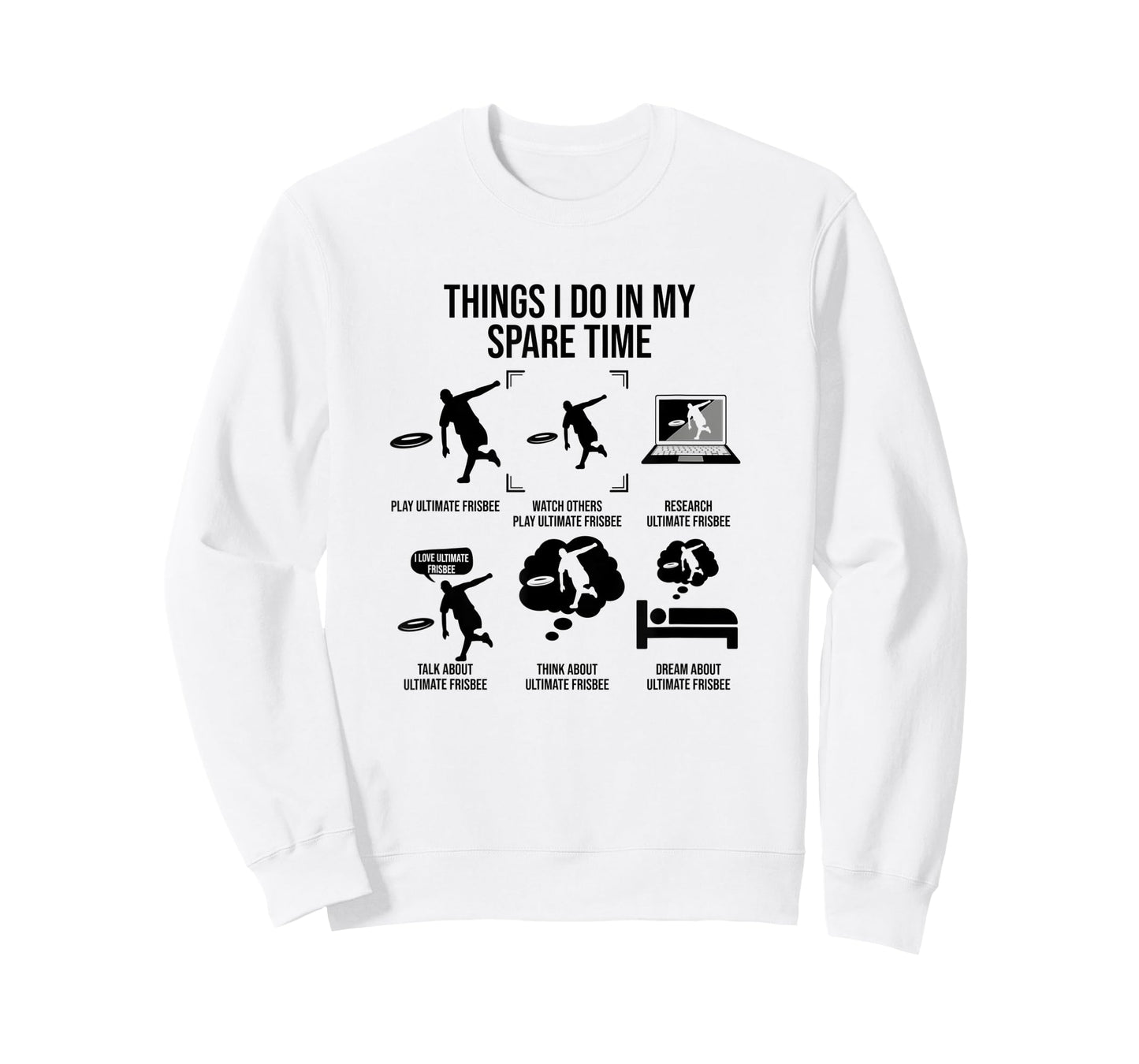 Things I Do In My Spare Time, Funny Ultimate Frisbee T-Shirt