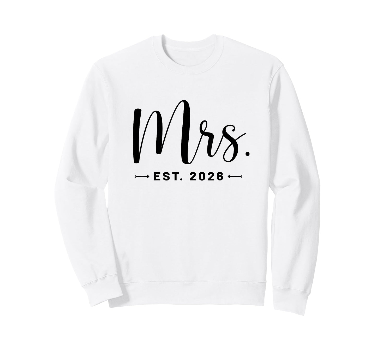 Mrs. Est. 2026 Just Married Promoted To Mr and Mrs Wedding T-Shirt