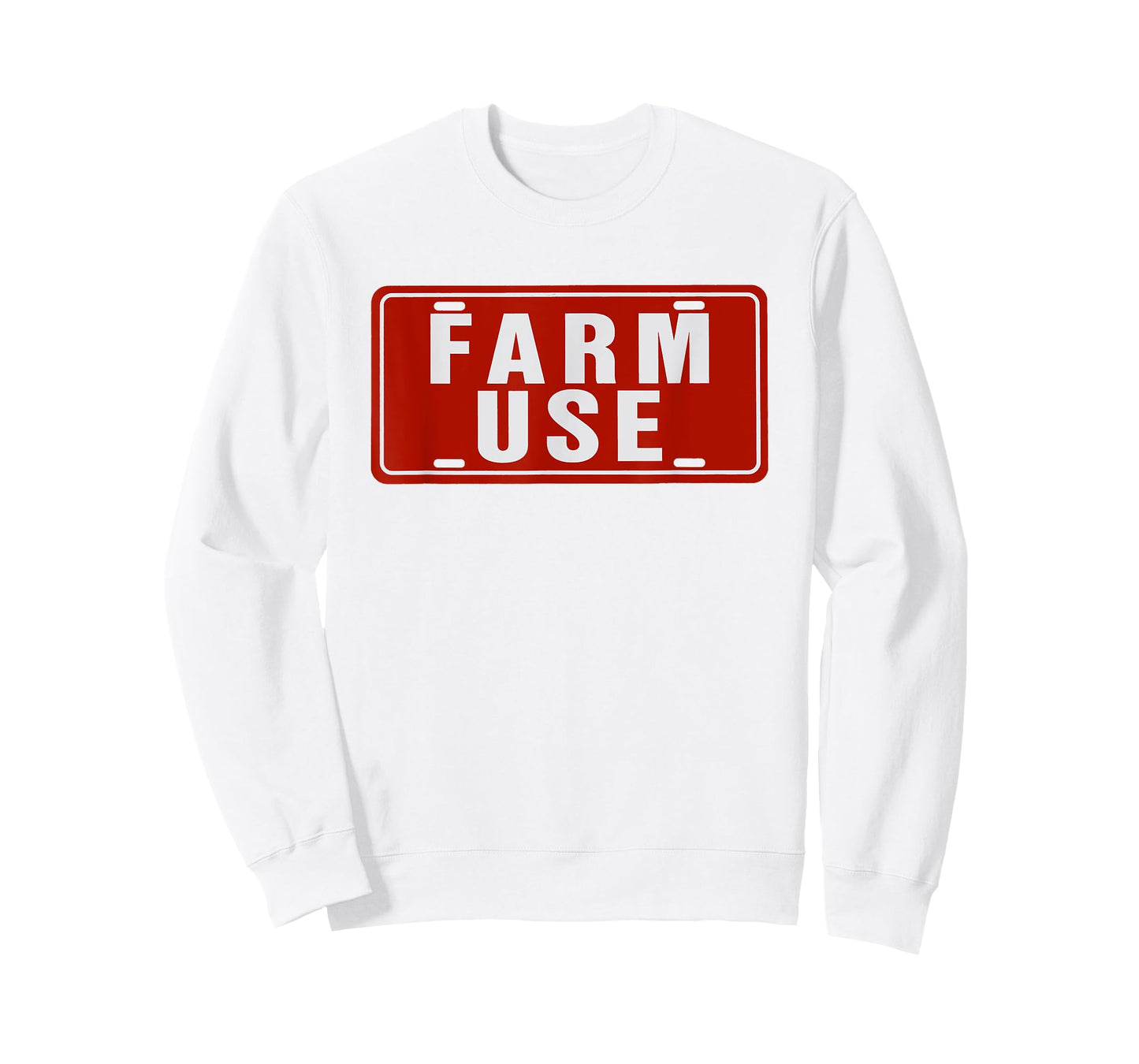 Farm Use Funny License Plate Tag Farm Agriculture Simple T-Shirt