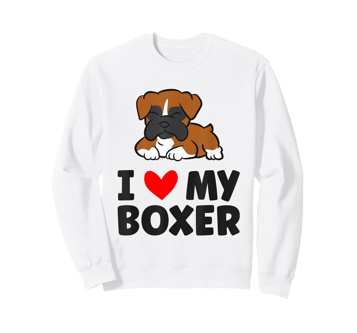 Boxer Dog I Love My Boxer T-Shirt for Men Women Girls Kids