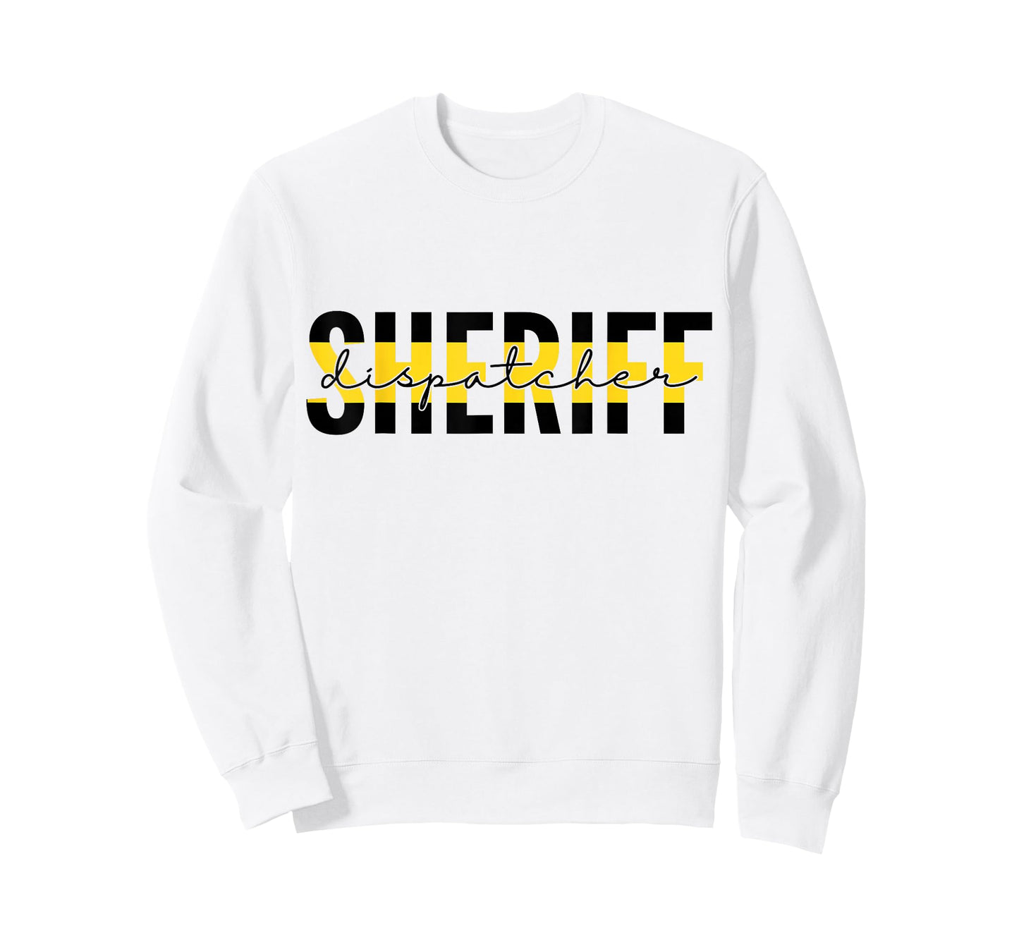 Proud Sheriff Dispatcher Thin Gold Line 911 Dispatch T-Shirt