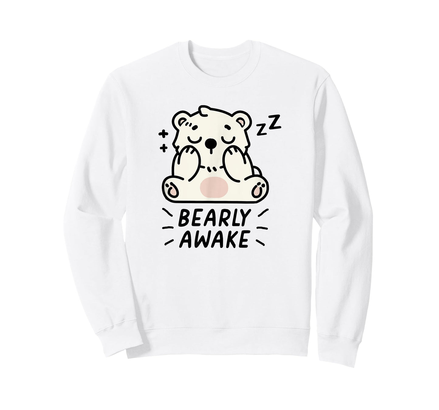 BEARLY AWAKE – Funny Sleepy Bear Design T-Shirt