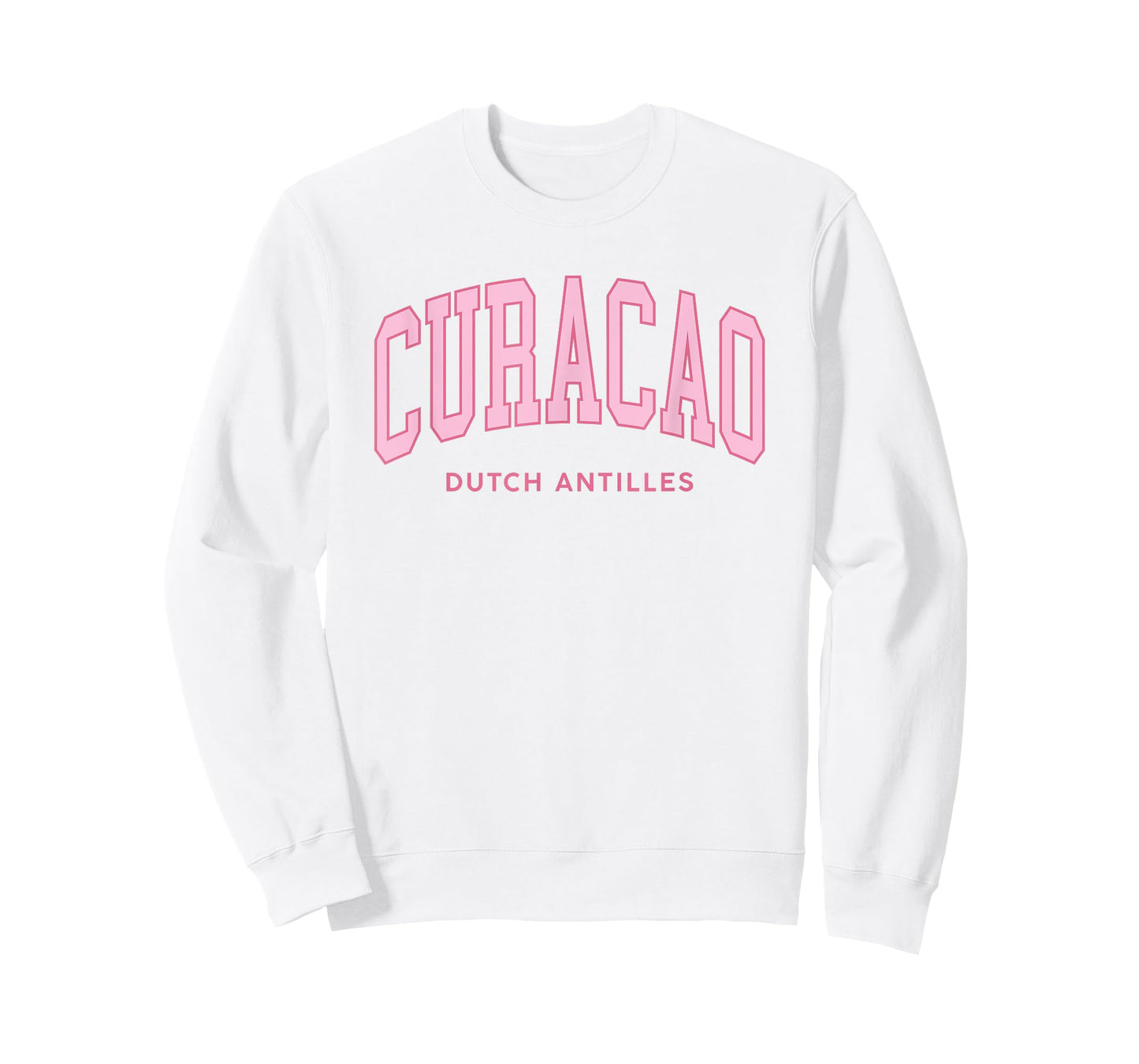 Vintage Curacao Pink Retro Preppy Throwback Womens Souvenir T-Shirt