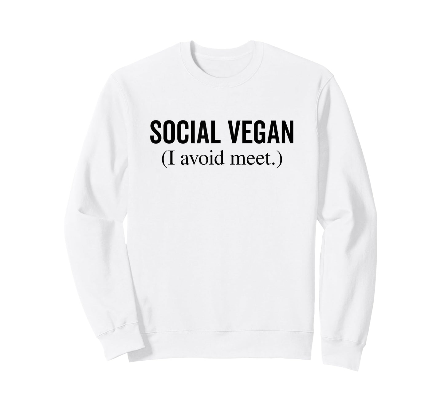 Social Vegan I Avoid Meet Funny Introvert Humor T-Shirt