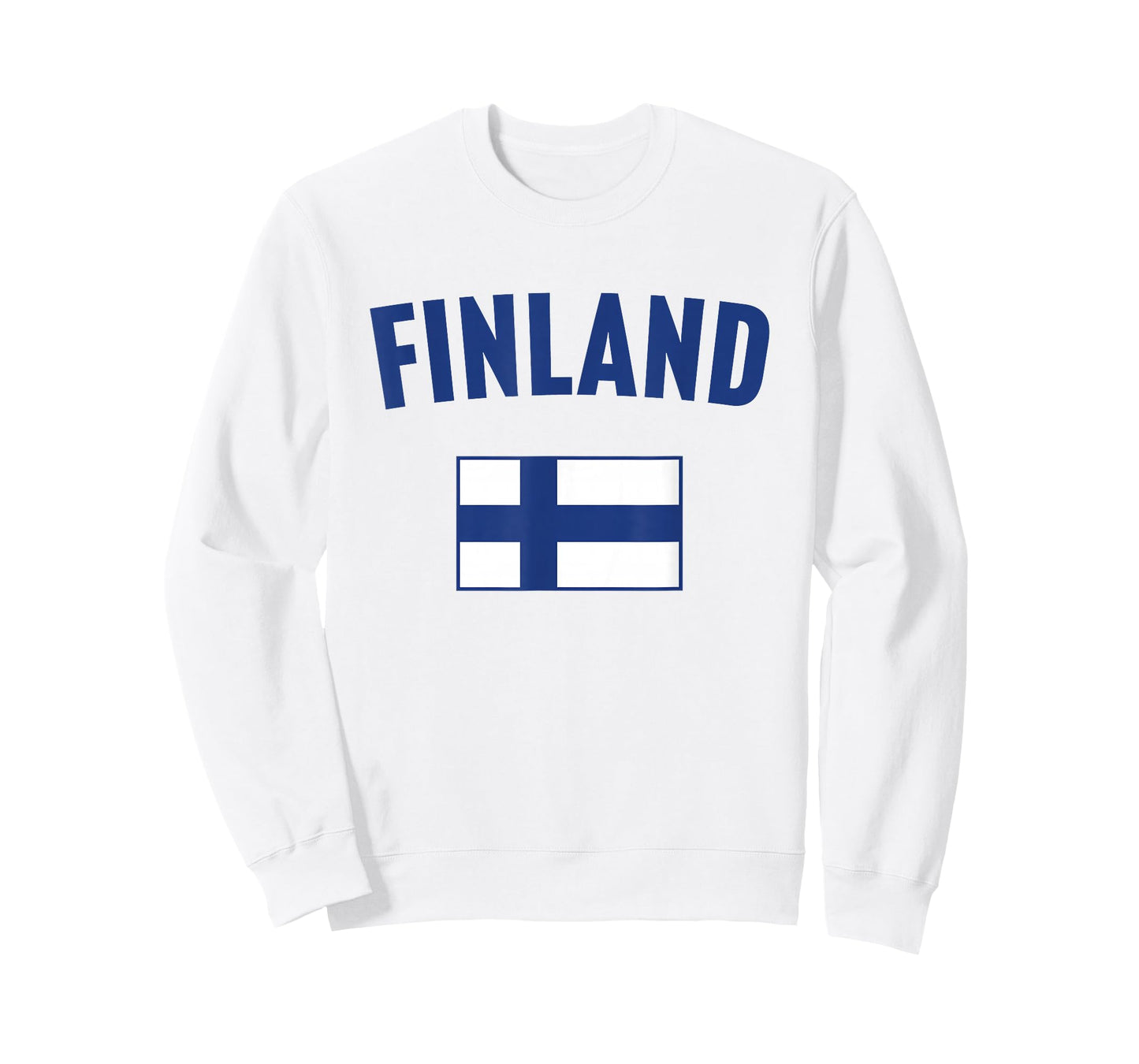 Country Flags Finland Flag T-Shirt, Small, White