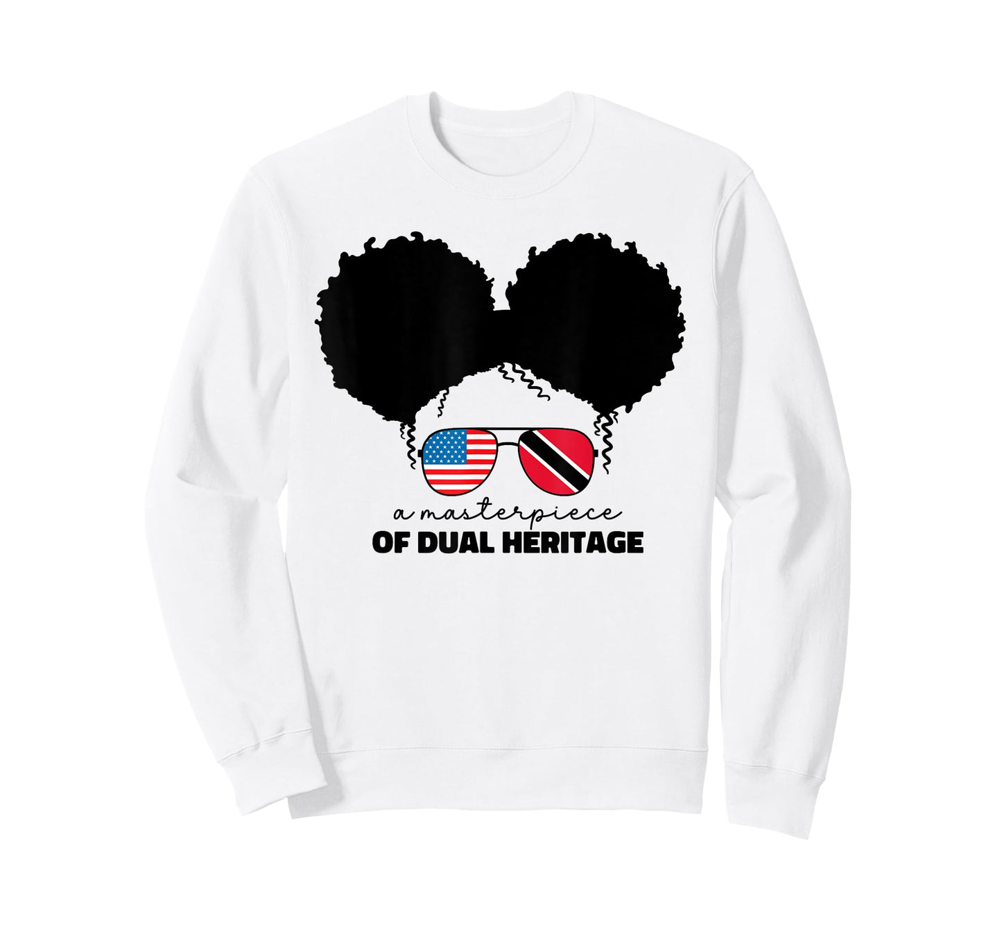 Half American And Trinidadian Usa Trinidad Tobago Kids Girls T-Shirt