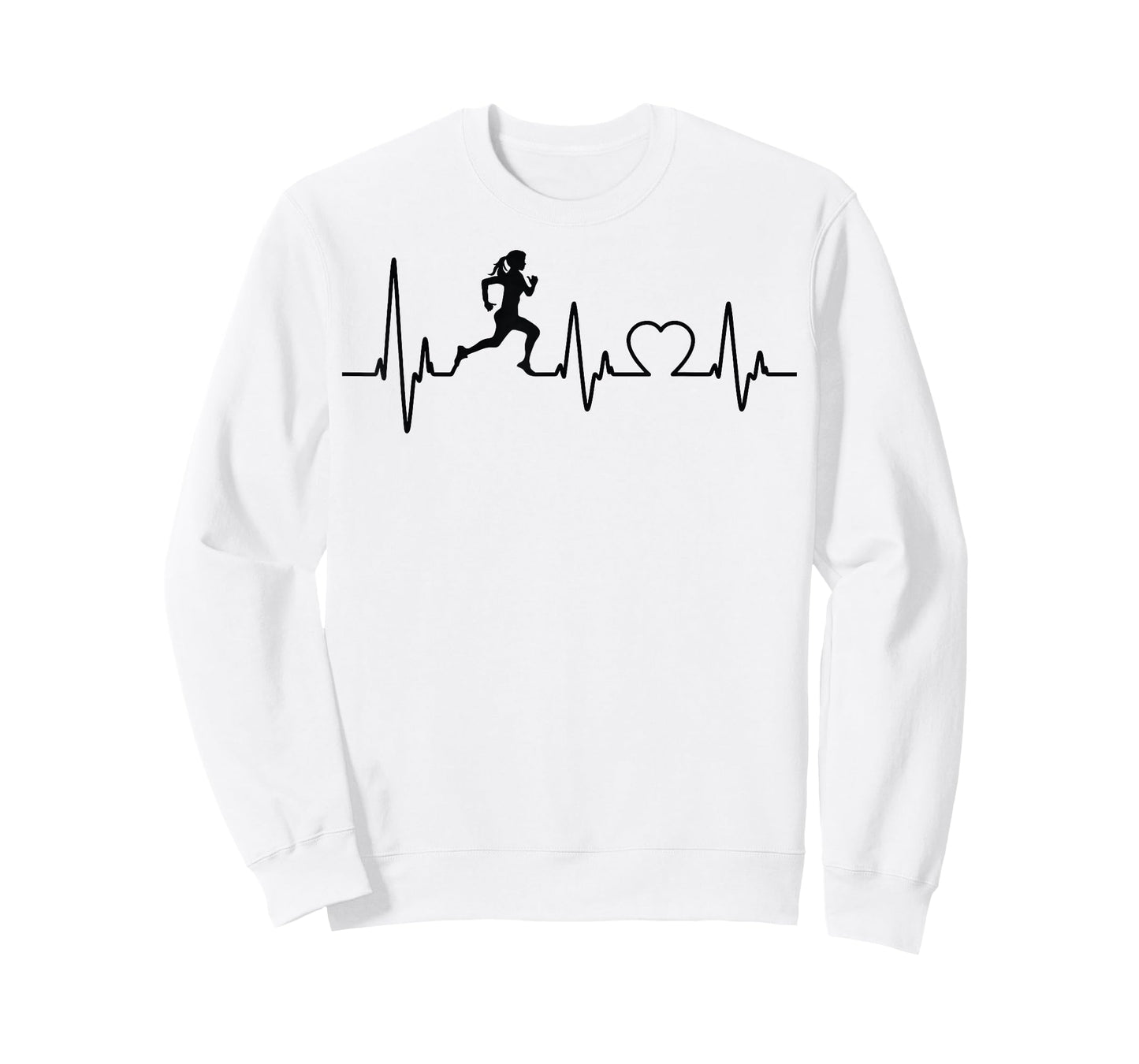 Running Girl Heartbeat Runner For Women Girls Love Running T-Shirt
