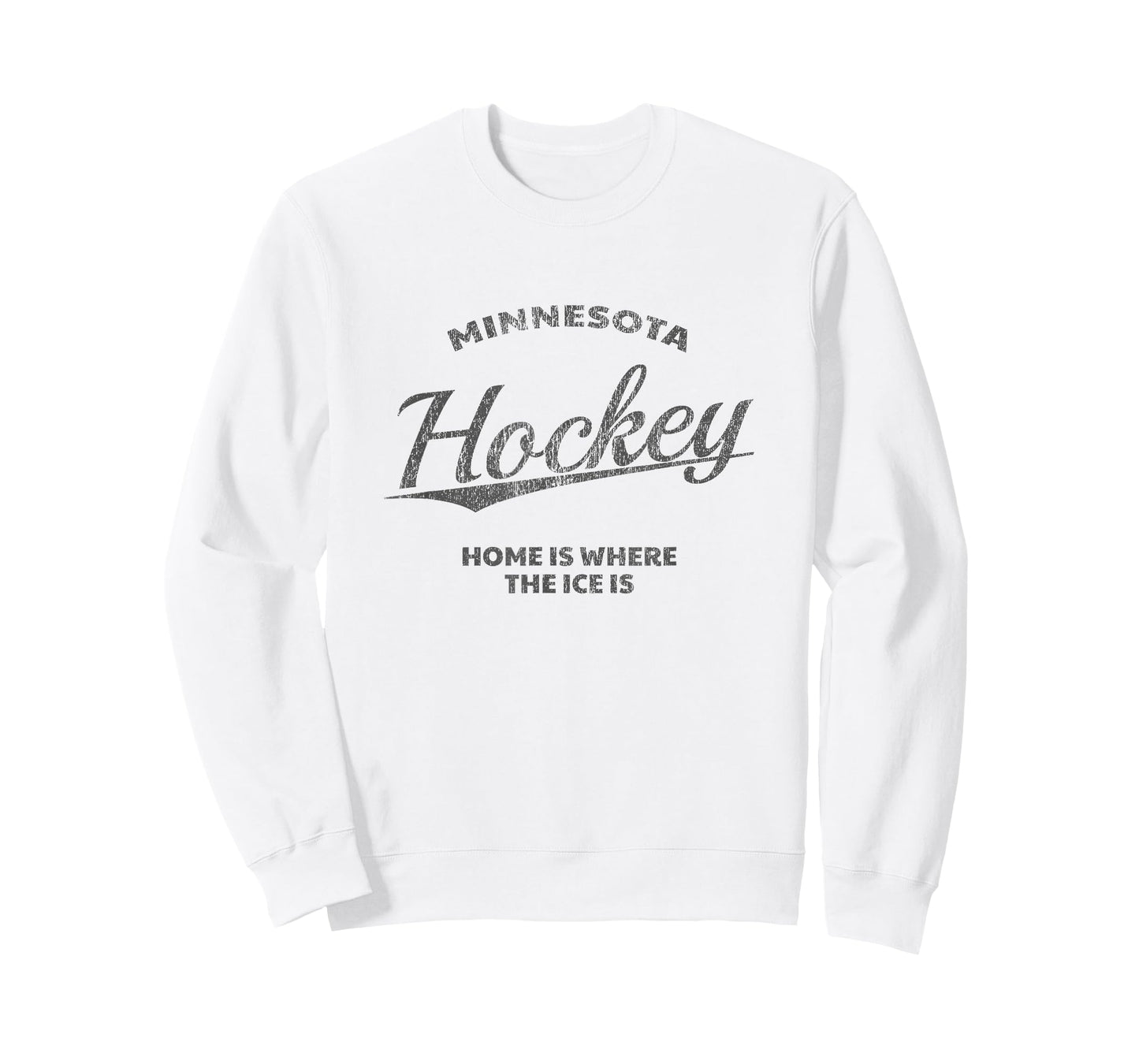 Minnesota Hockey, Home Is Where The Ice Is, Retro-Style T-Shirt