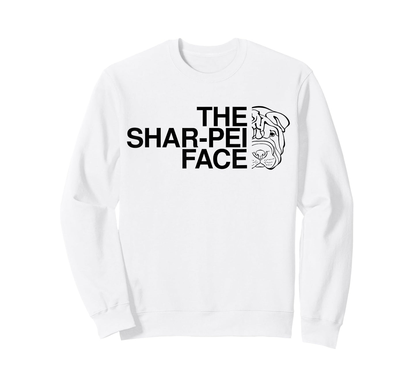 The Shar-Pei Face T-Shirt | Shar Pei Dog Shirt T-Shirt for Men Women Girls Kids