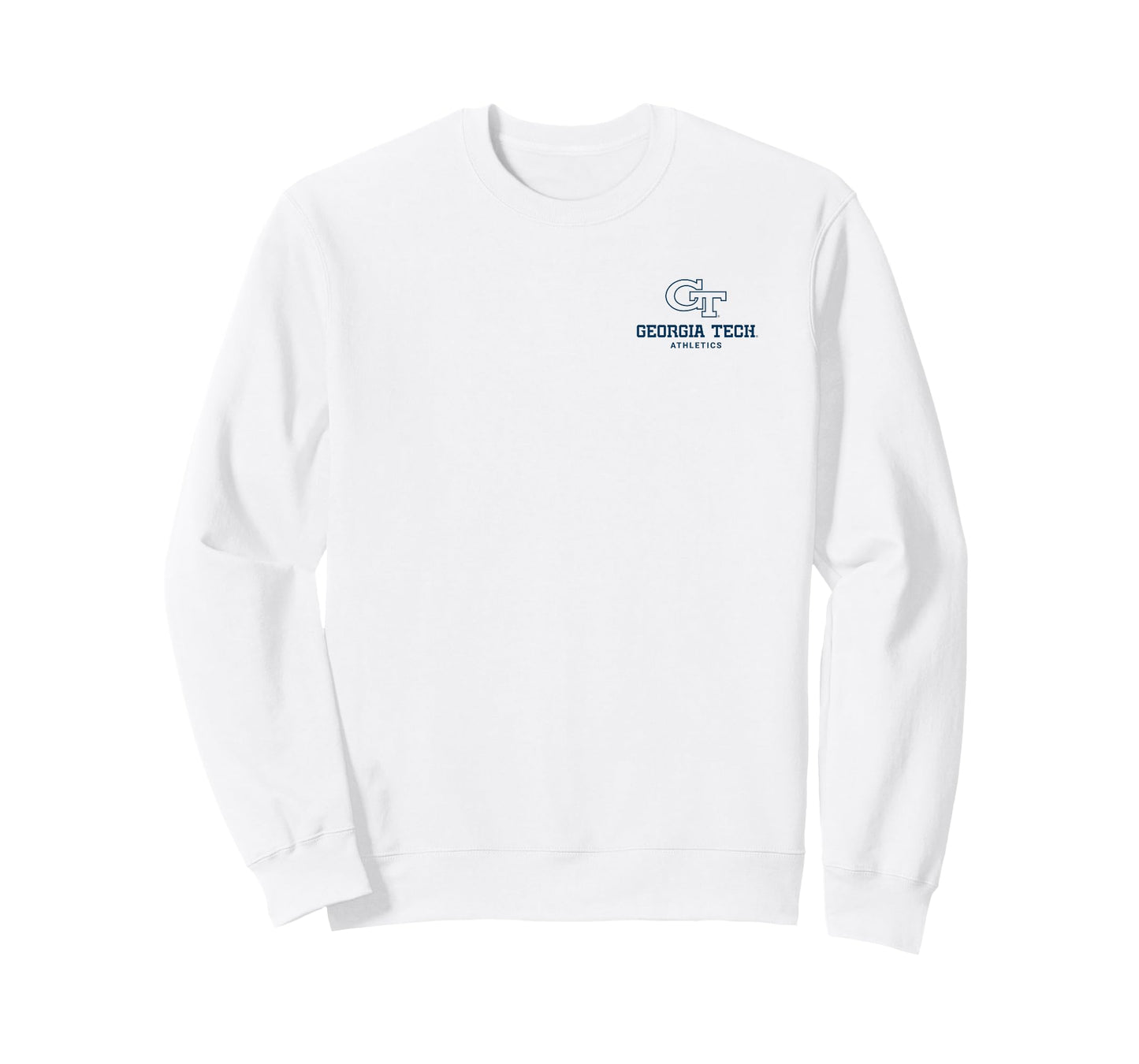 Georgia Tech Yellow Jackets Front/Back Football Helmet White T-Shirt