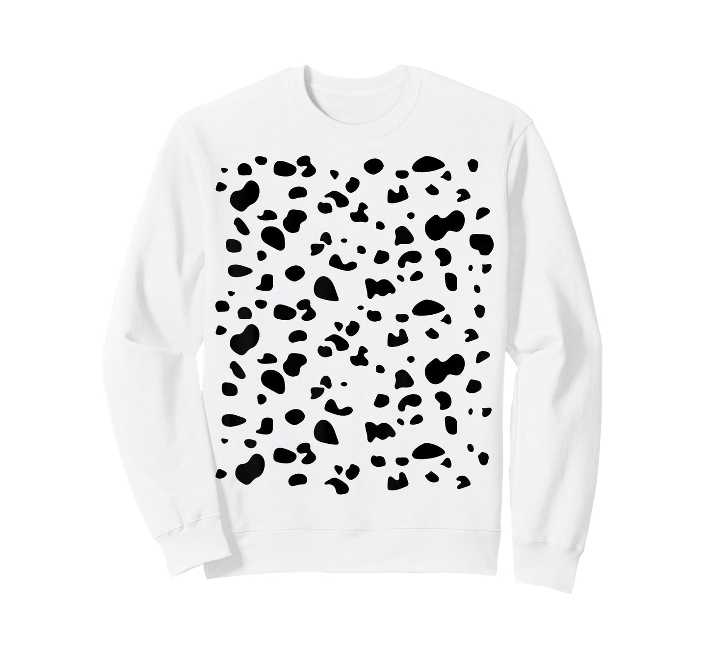 Funny Dalmatian Dog Pattern Lazy Funny Halloween Costume Men Women Kids T-Shirt