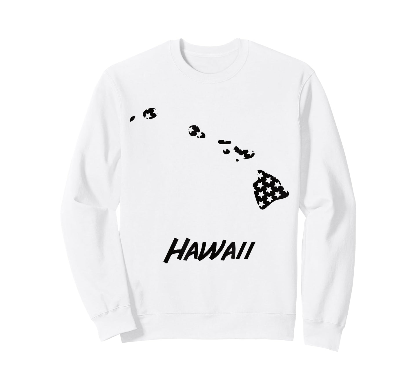Hawaii USA State Outline Stars Vintage Retro Design T-Shirt