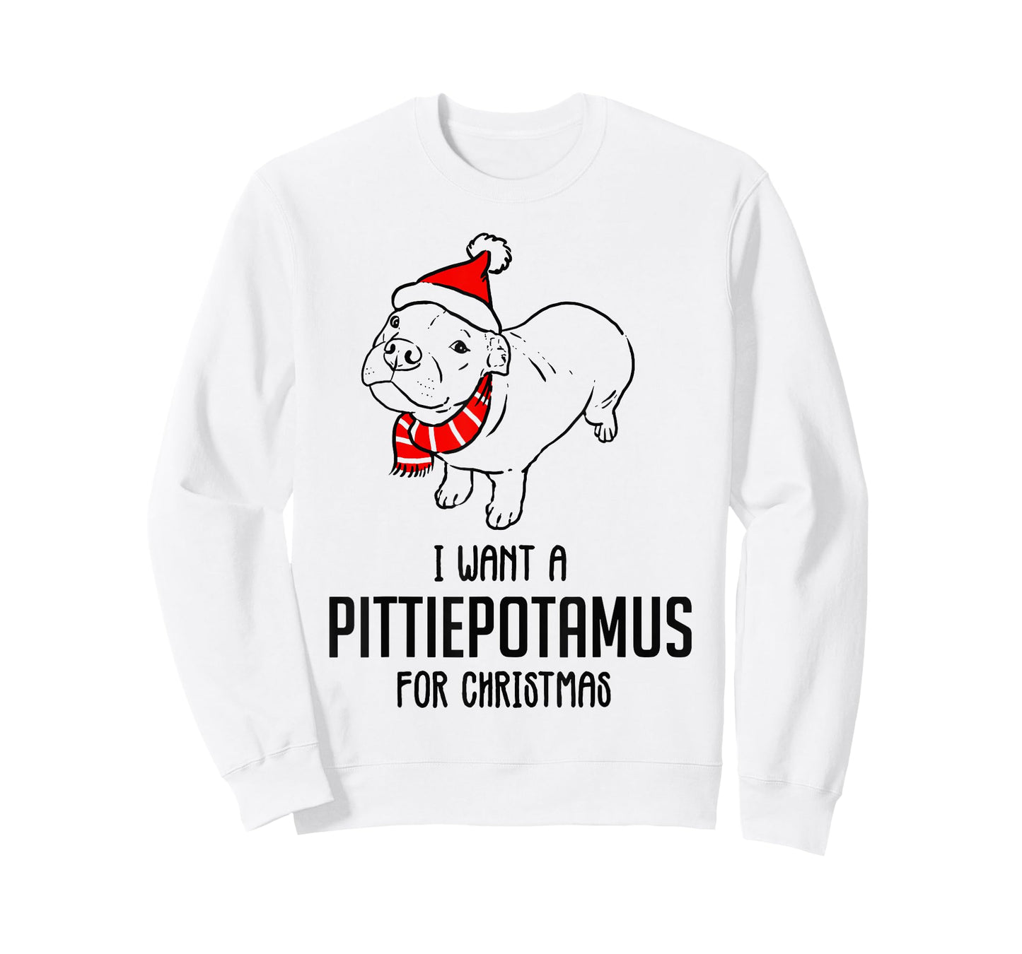 I Want A Pittiepotamus For Christmas T-Shirt