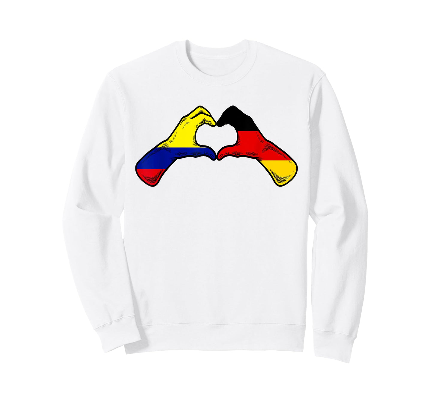 Colombia Germany Flag - Colombian German Heart T-Shirt