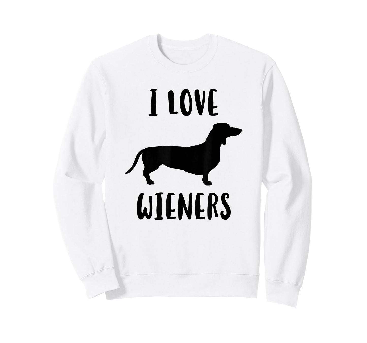 I Love Wieners, Wiener Dog, Funny Dachshund T-Shirt