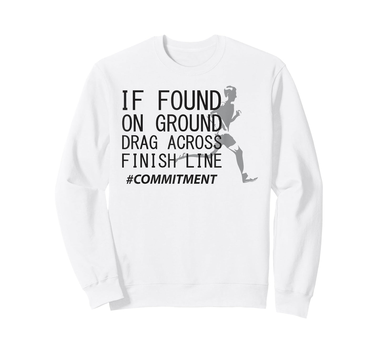 Drag across finish line cross country runner funny gift T-Shirt