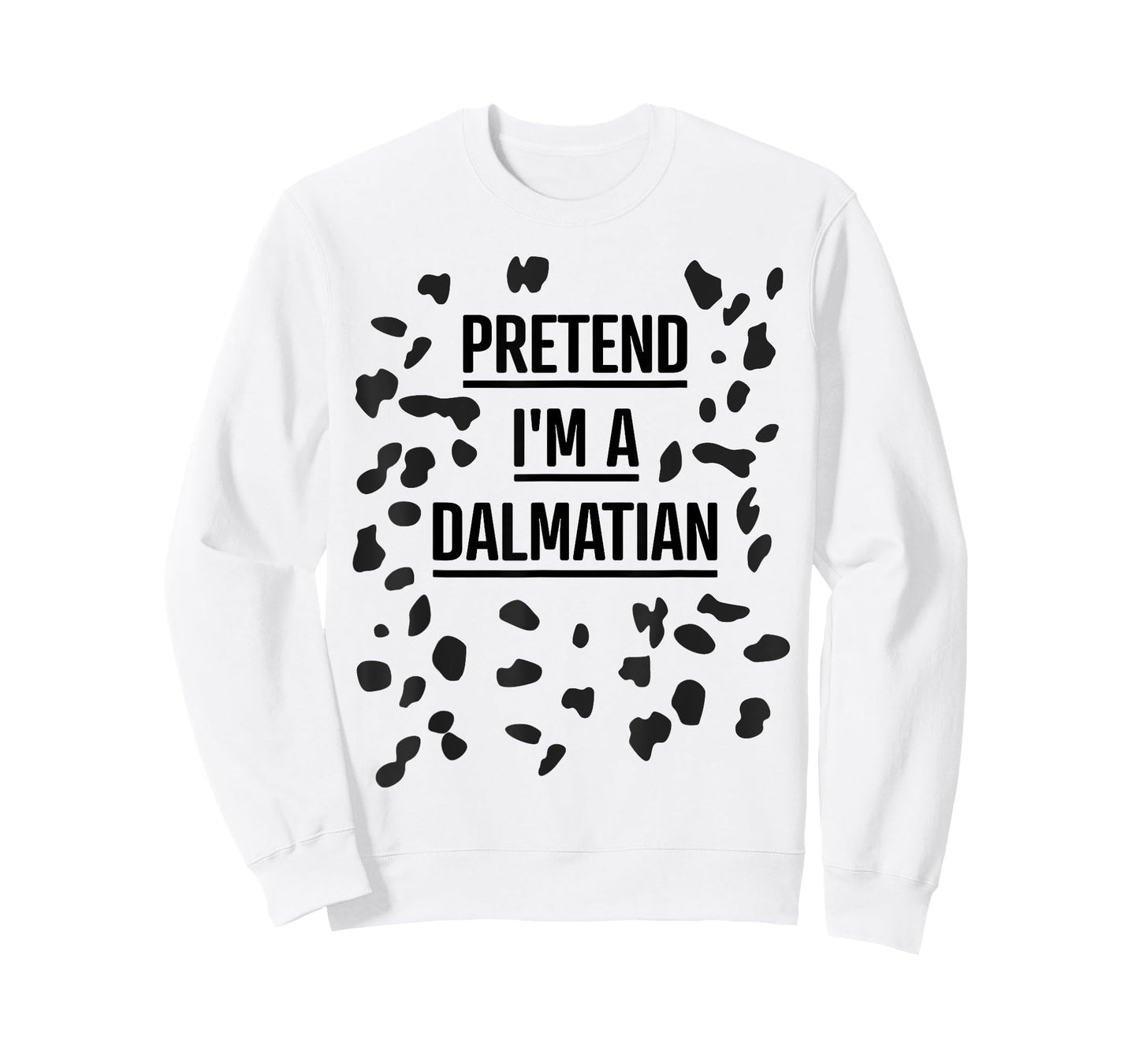Pretend I'm a Dalmatian Shirt Funny Lazy Halloween Costume T-Shirt
