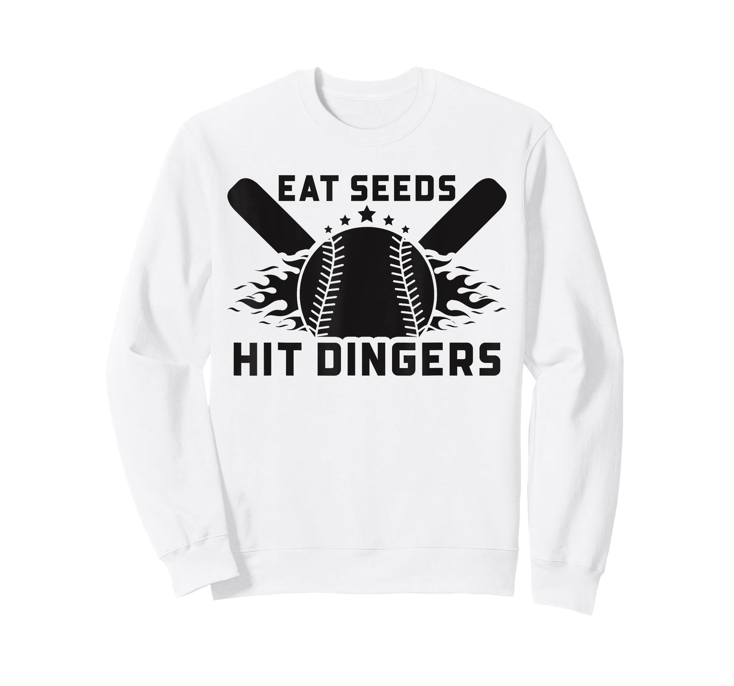 Funny Baseball Softball Sayings Eat Seeds Hit Dingers T-Shirt
