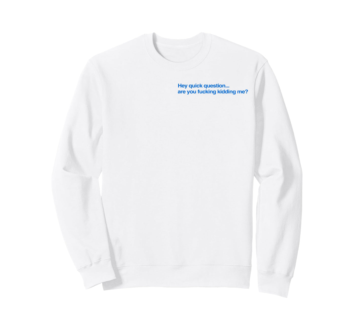 Hey Quick Question are You Fcking Kidding Me Funny T-Shirt