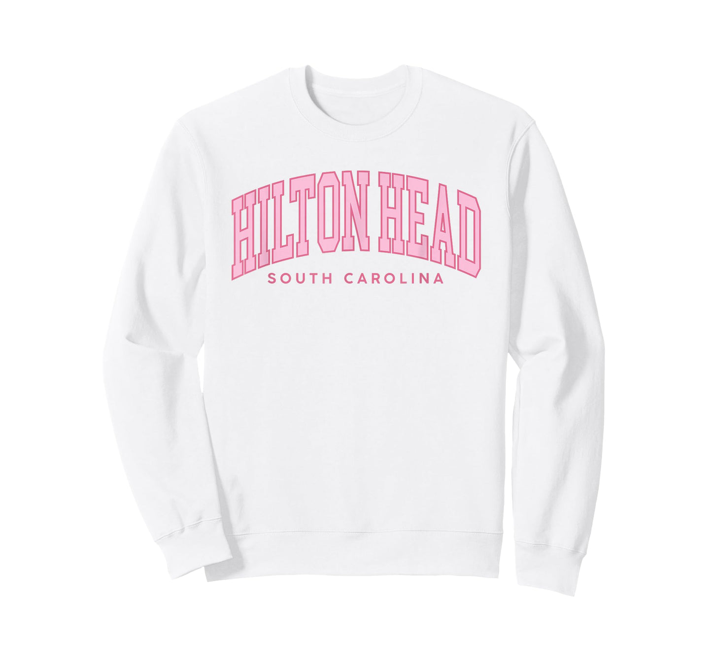 Hilton Head South Carolina Pink Retro Preppy Throwback Girls T-Shirt