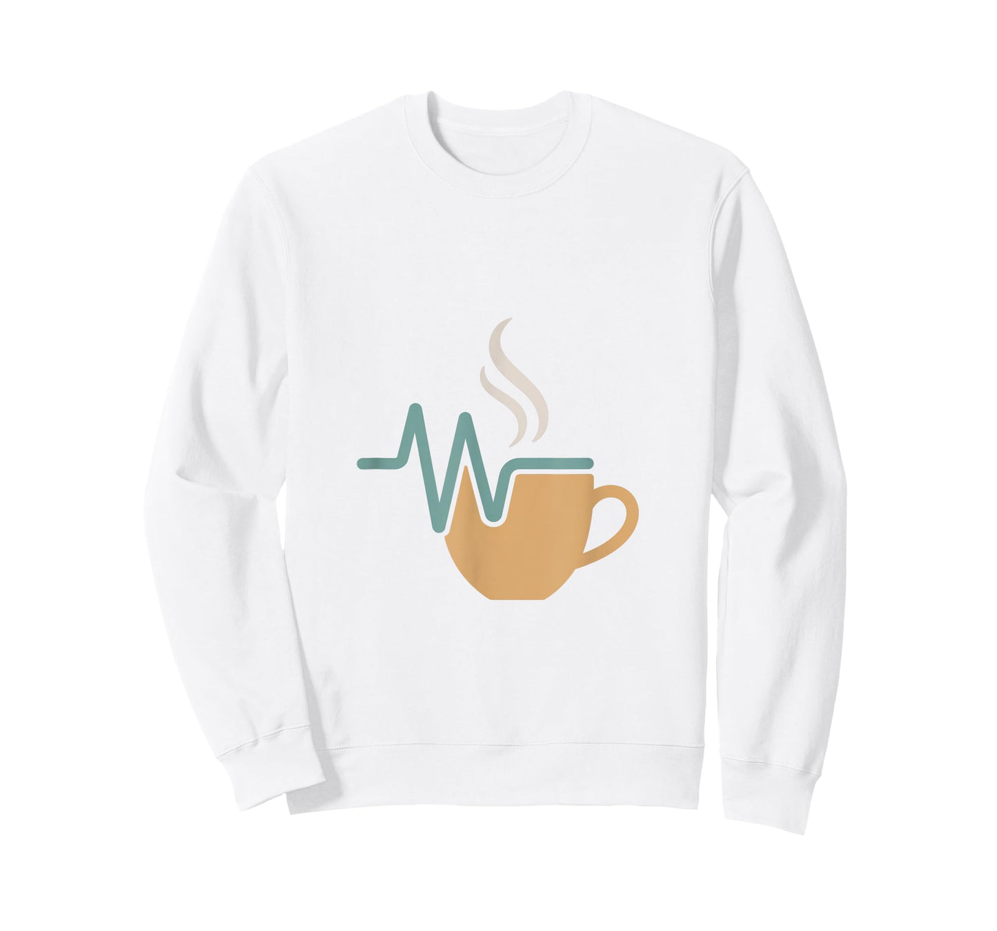 Coffee Heartbeat Mug Design T-Shirt