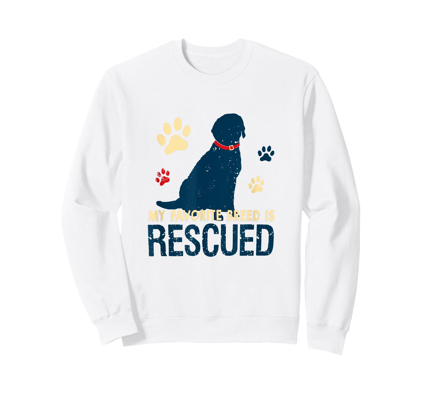 My Favorite Breed is Rescued Dog Lovers Unisex Men Women T-Shirt