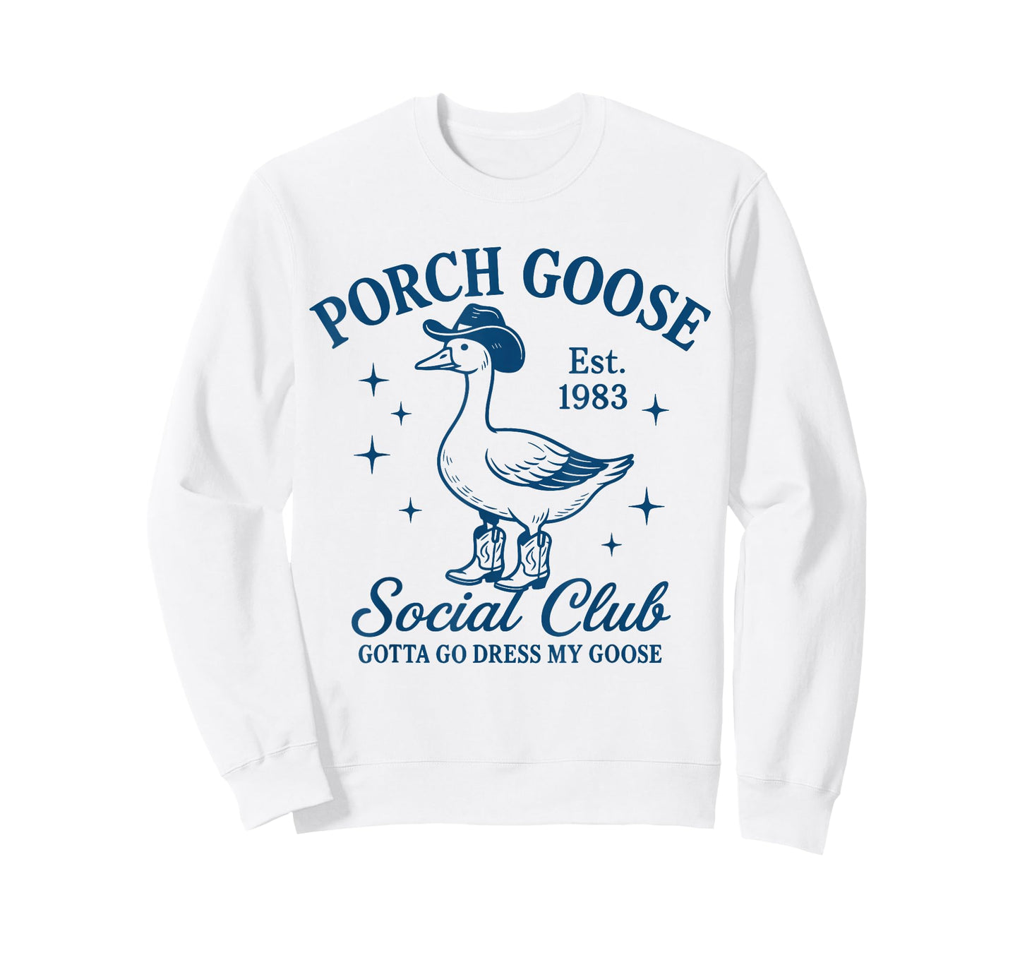 Porch Goose Cowboy Silly Goose Social Club T-Shirt