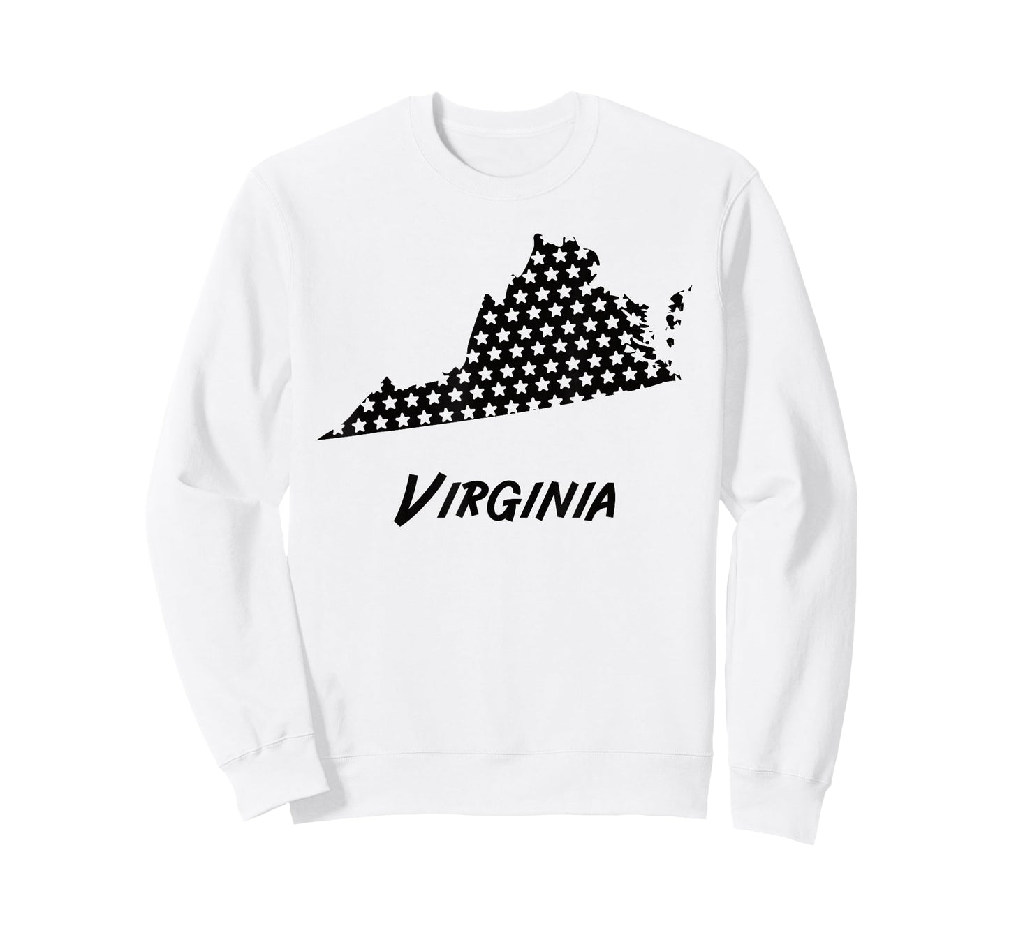 Virginia USA State Outline Stars Vintage Retro Design T-Shirt