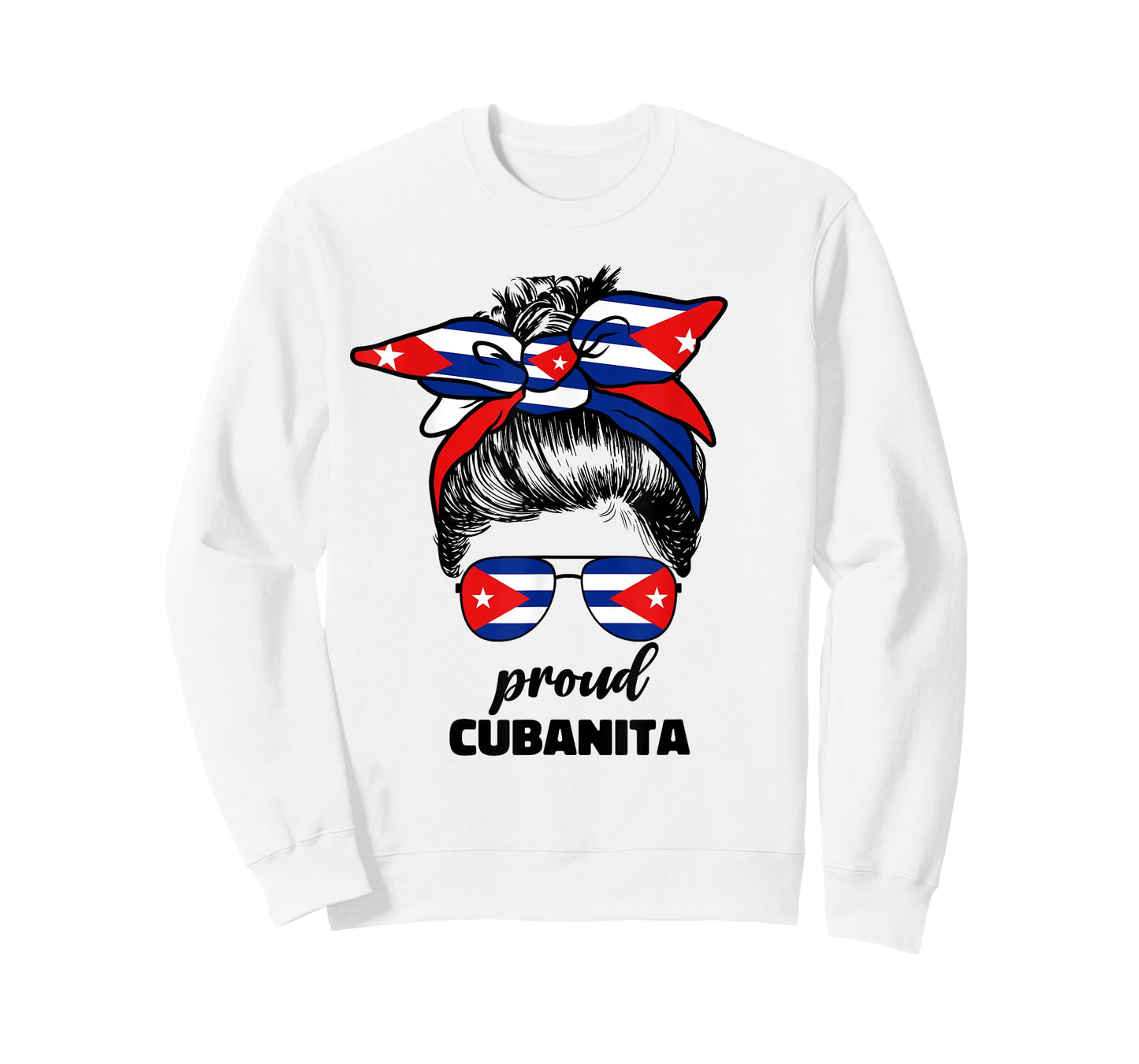 Proud Cubanita Cuban Girl For Woman Girls Cuba Flag Ladies T-Shirt