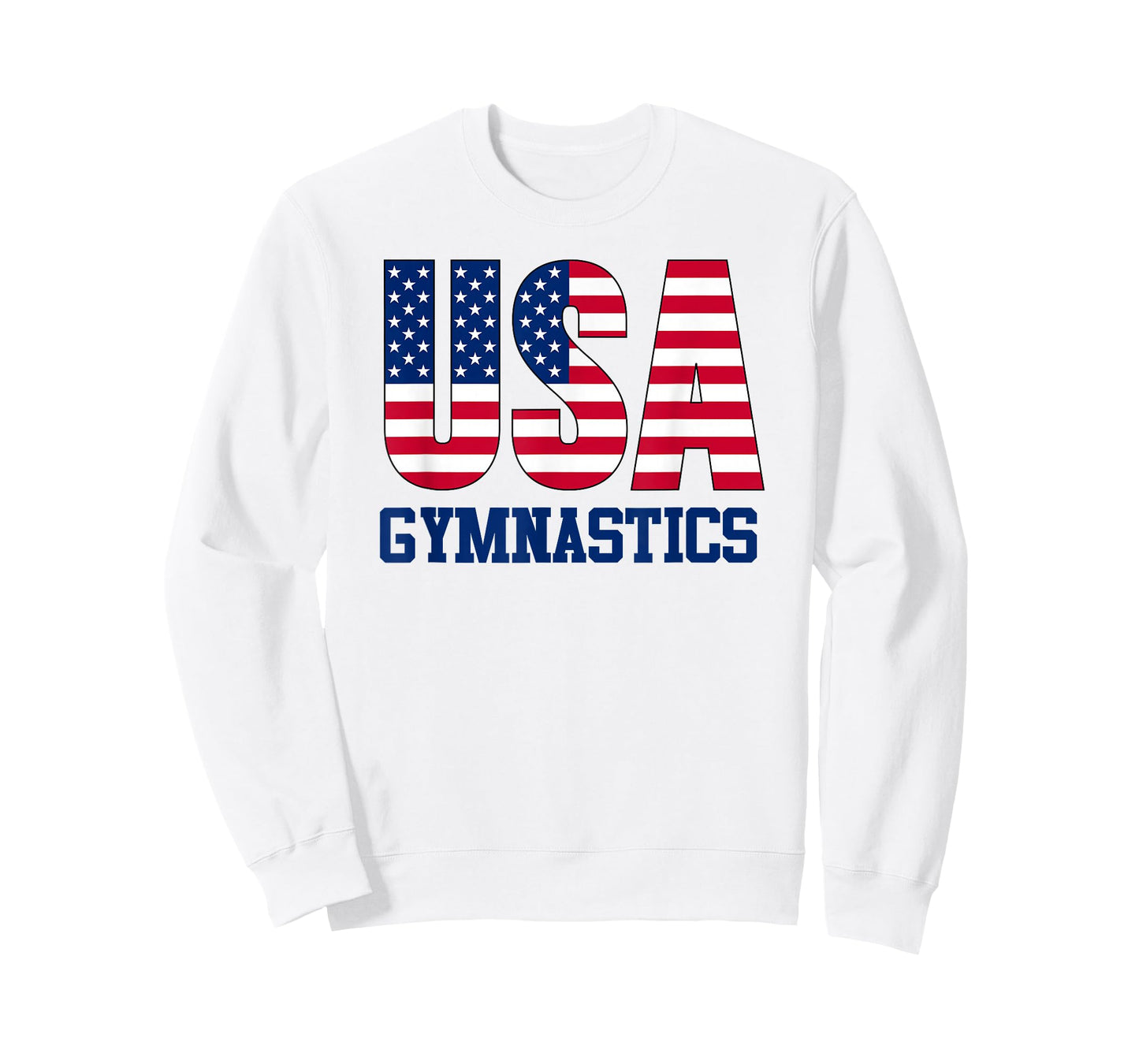 USA with American Flag Gymnastics Sports T-Shirt