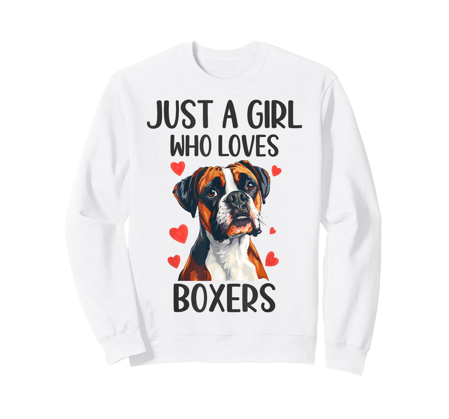 Just a Girl Who Loves Boxers Funny Boxer Dog Owner T-Shirt