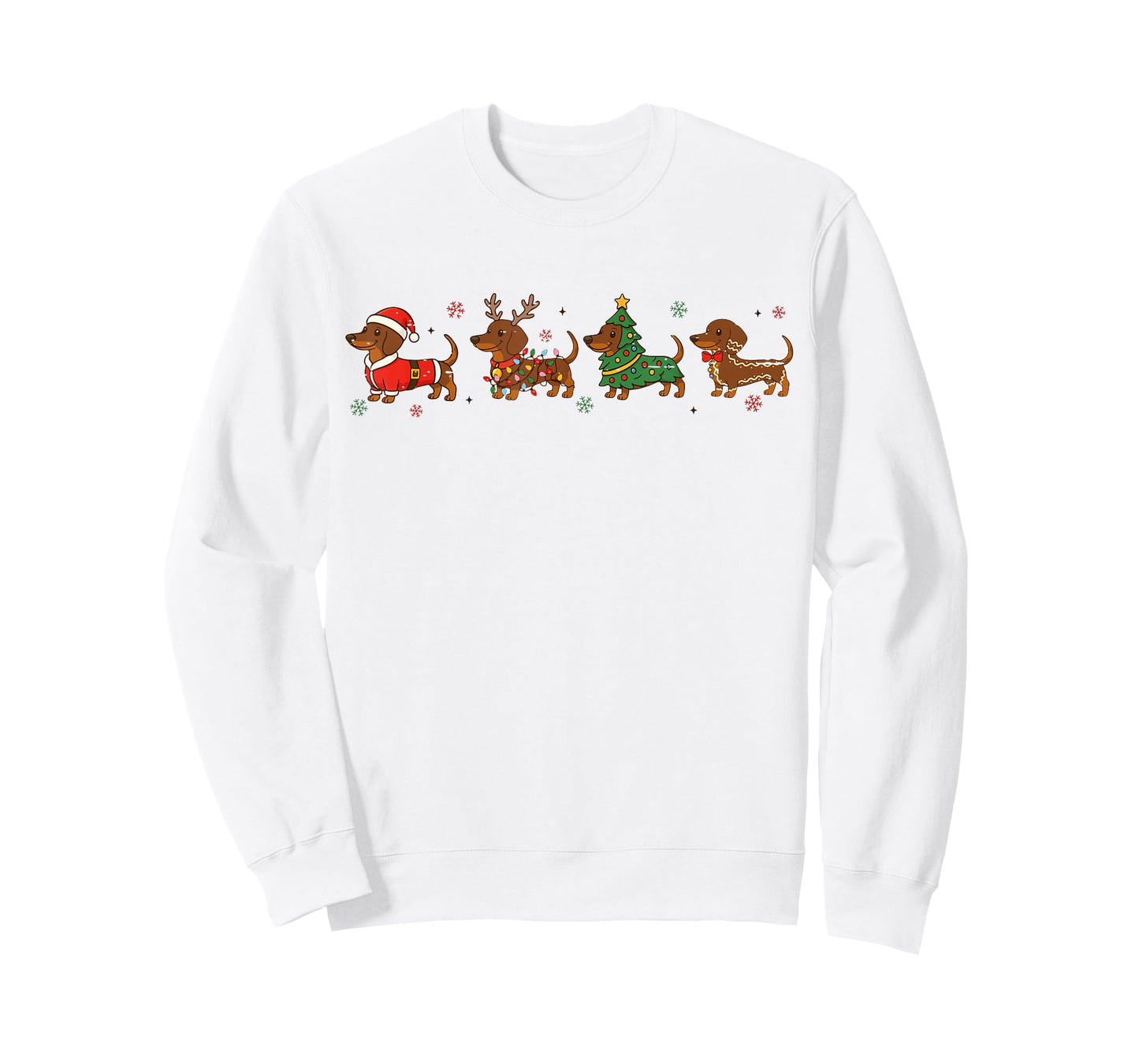 Funny Weenie Dog Dachshund Christmas Cute Merry Xmas Holiday T-Shirt
