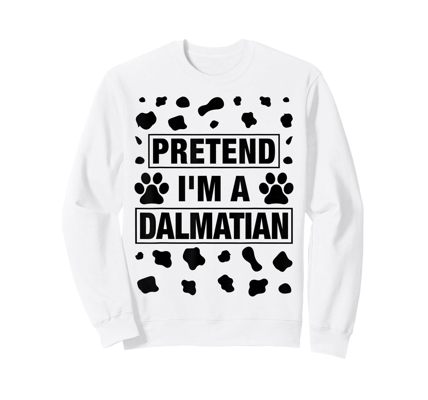 Funny Pretend I'm a Dalmatian Dog Lazy Halloween DIY Costume T-Shirt