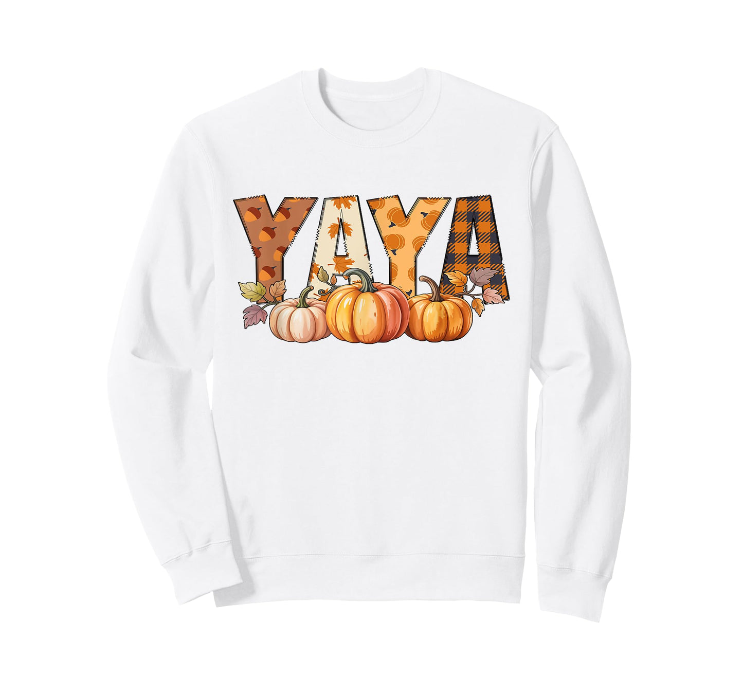Yaya with Pumpkins Fall Celebration Design for Autumn Fun T-Shirt