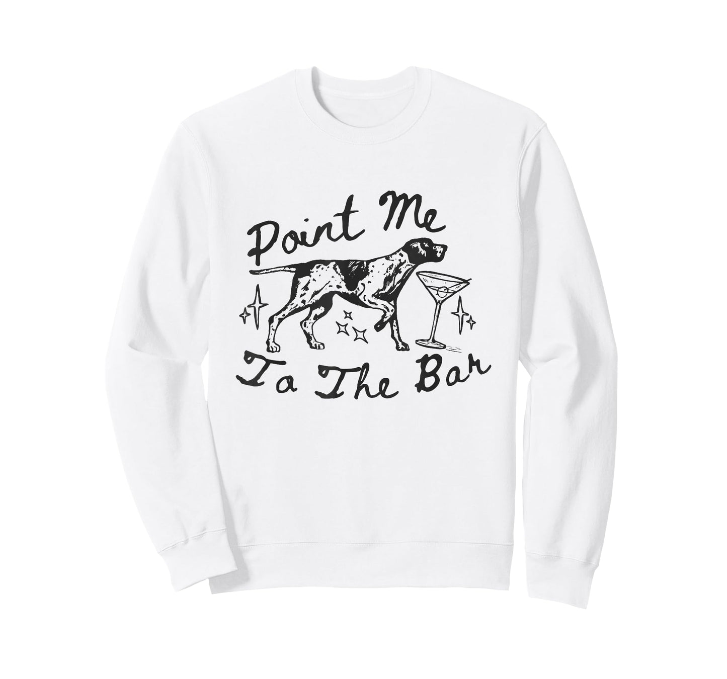 Point me to Bar Funny Shorthaired Dog Martini Cocktail T-Shirt