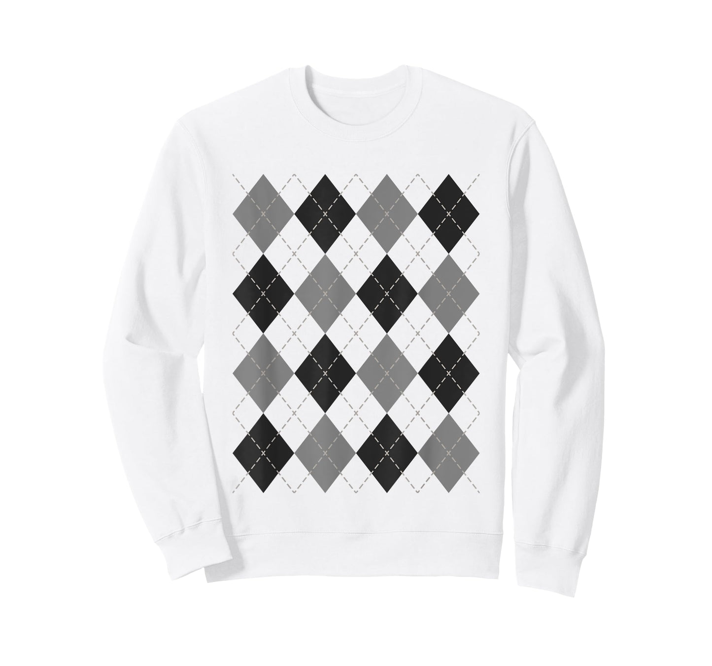 Argyle Shirt 1950s Rockabilly Sock Hop Clothing Women Men