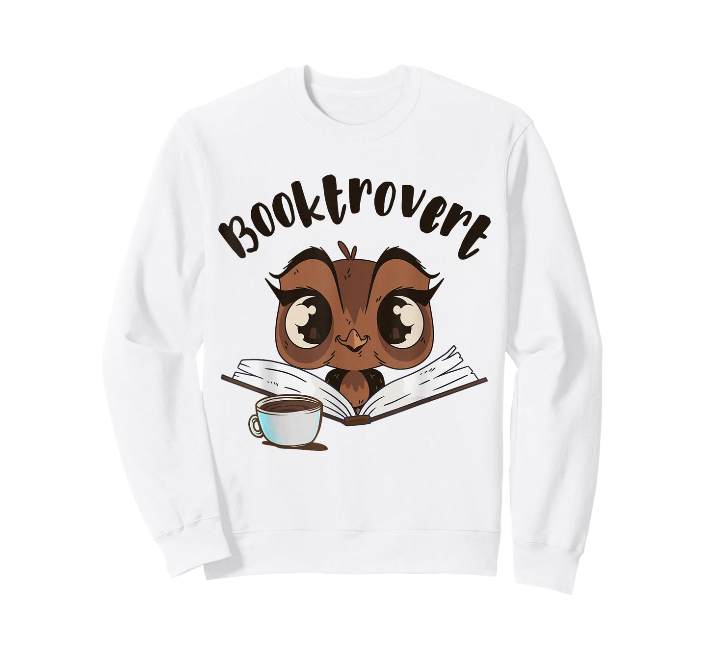 Booktrovert owl with Book and Coffee T-Shirt