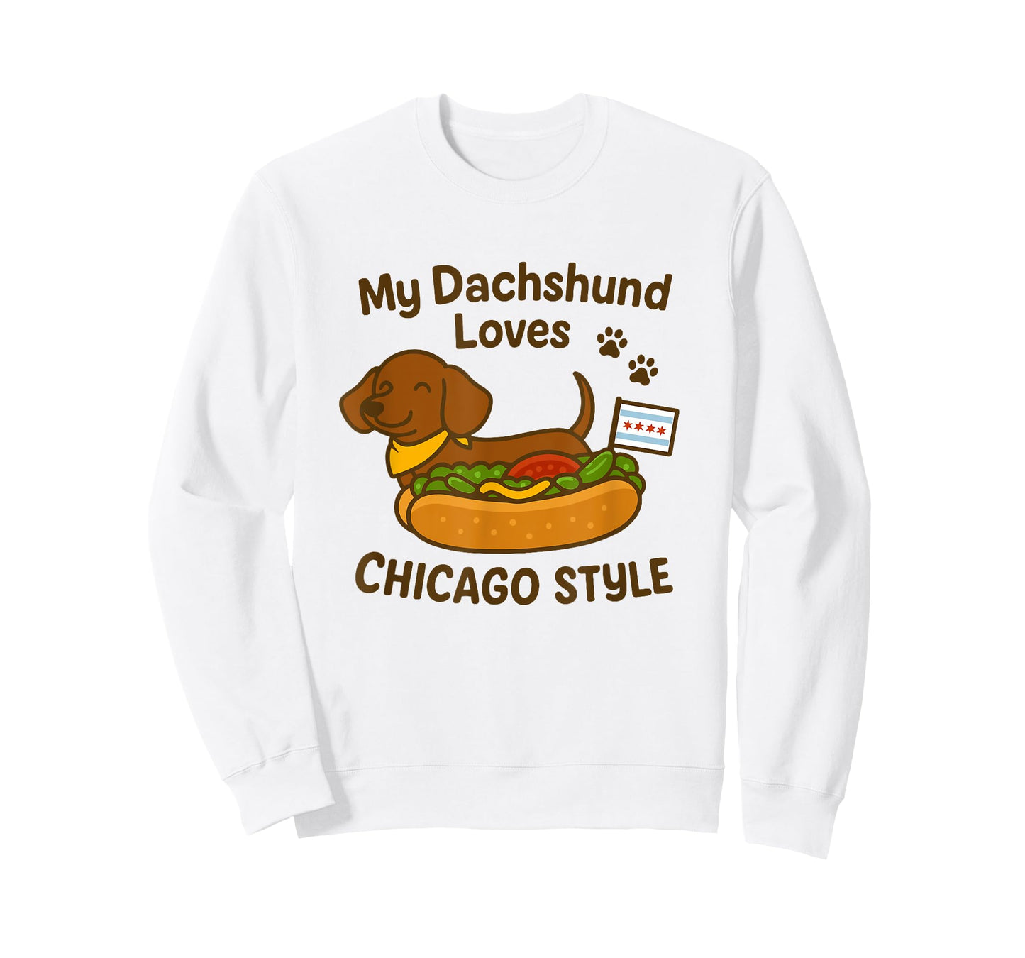 Funny Dachshund Chicago Style Hot Dog T-Shirt
