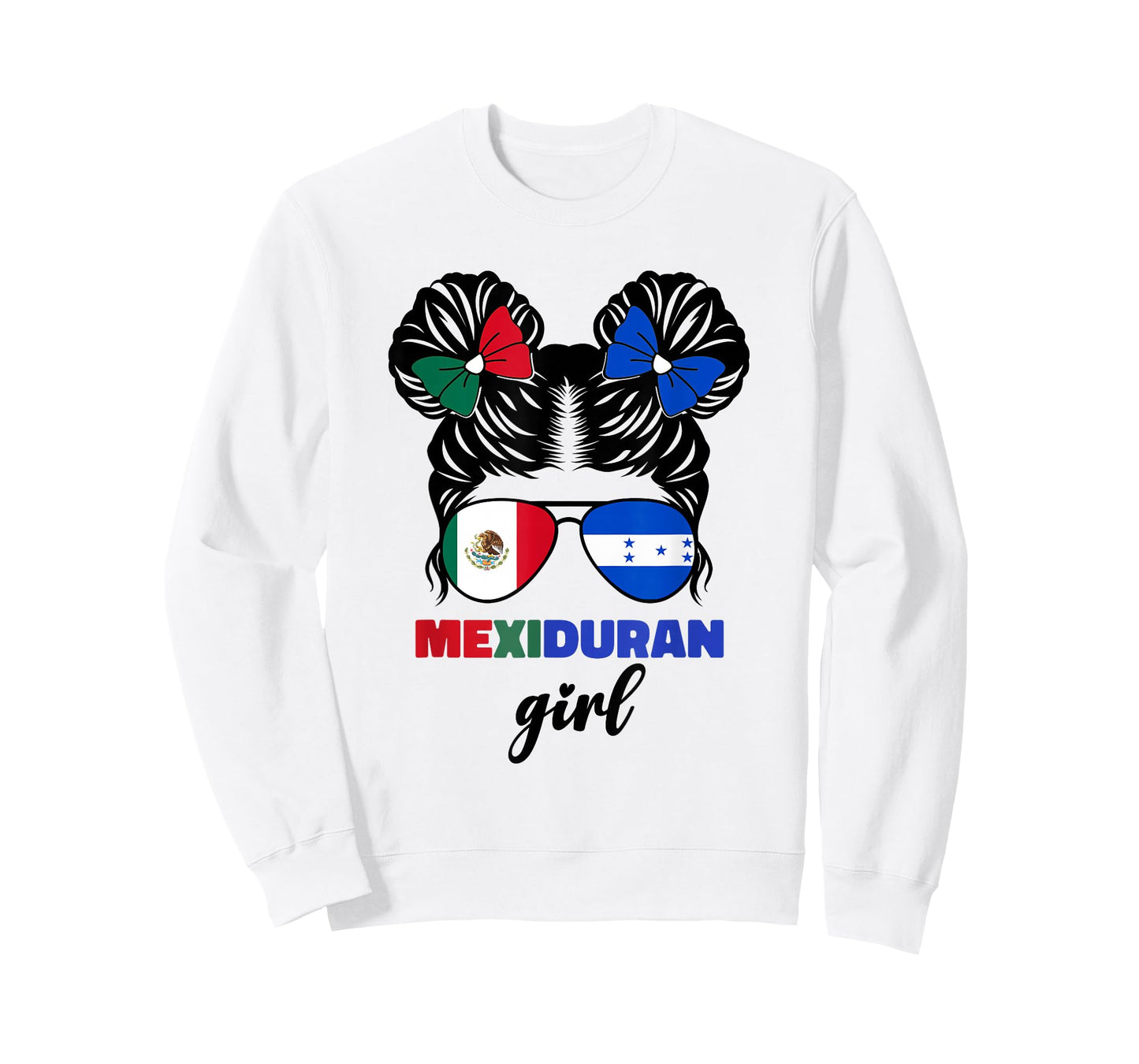 Half Mexican And Honduran Mexico Honduras Flag Girls Kids T-Shirt