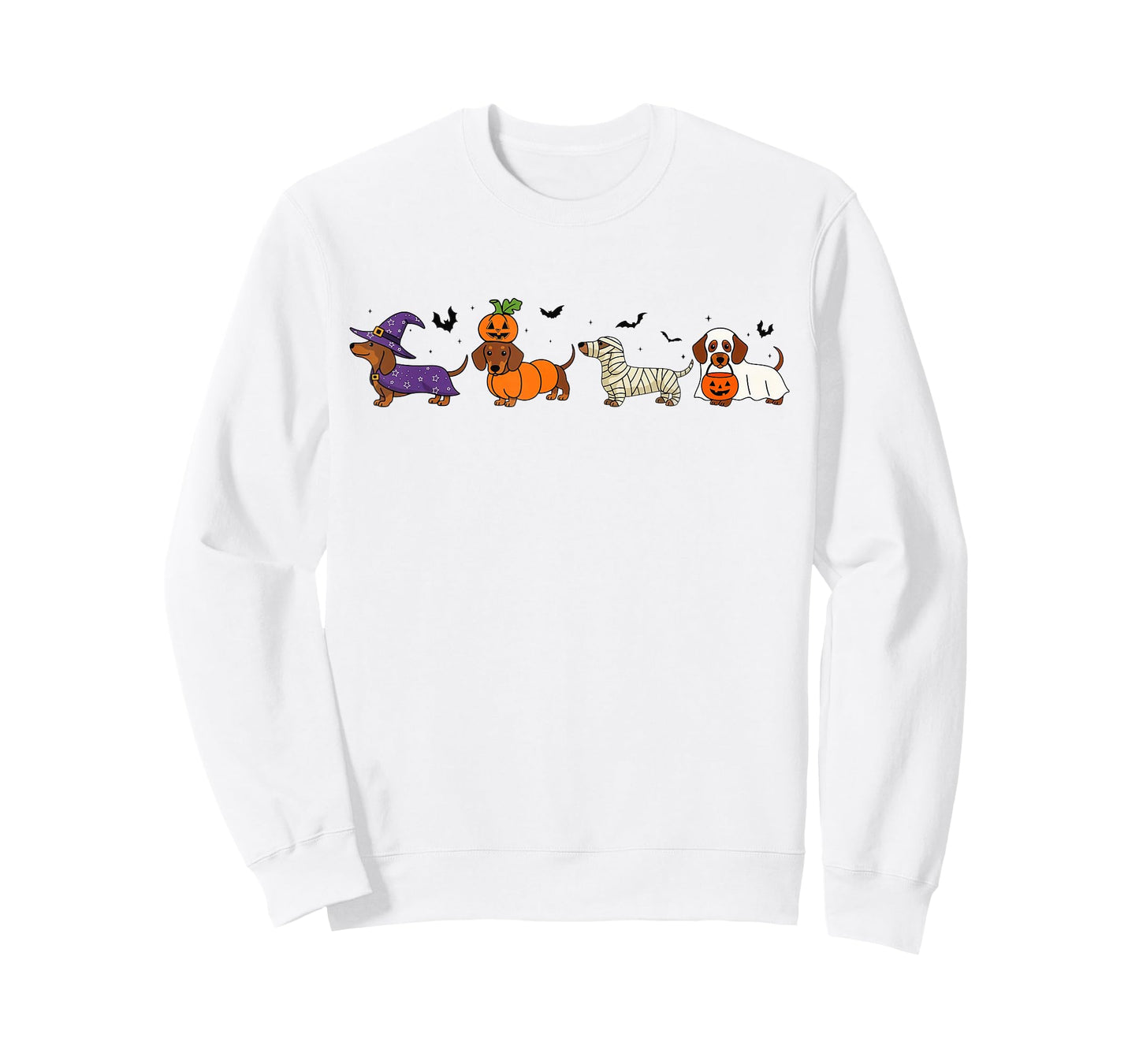 Weiner Dog Witch Happy Halloweenie Cute Halloween Dachshund T-Shirt