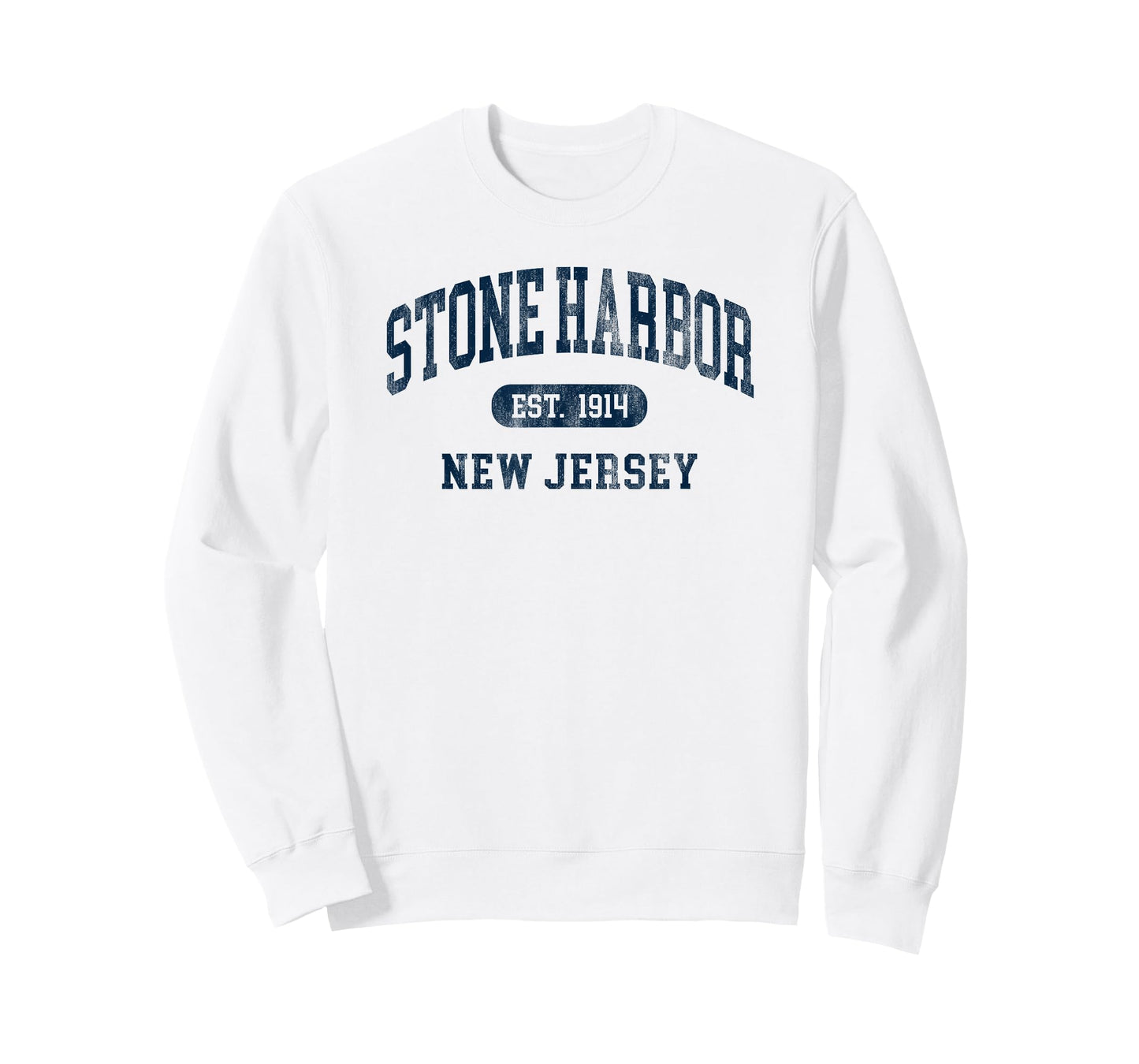 Stone Harbor New Jersey Retro Preppy Throwback Mens T-Shirt