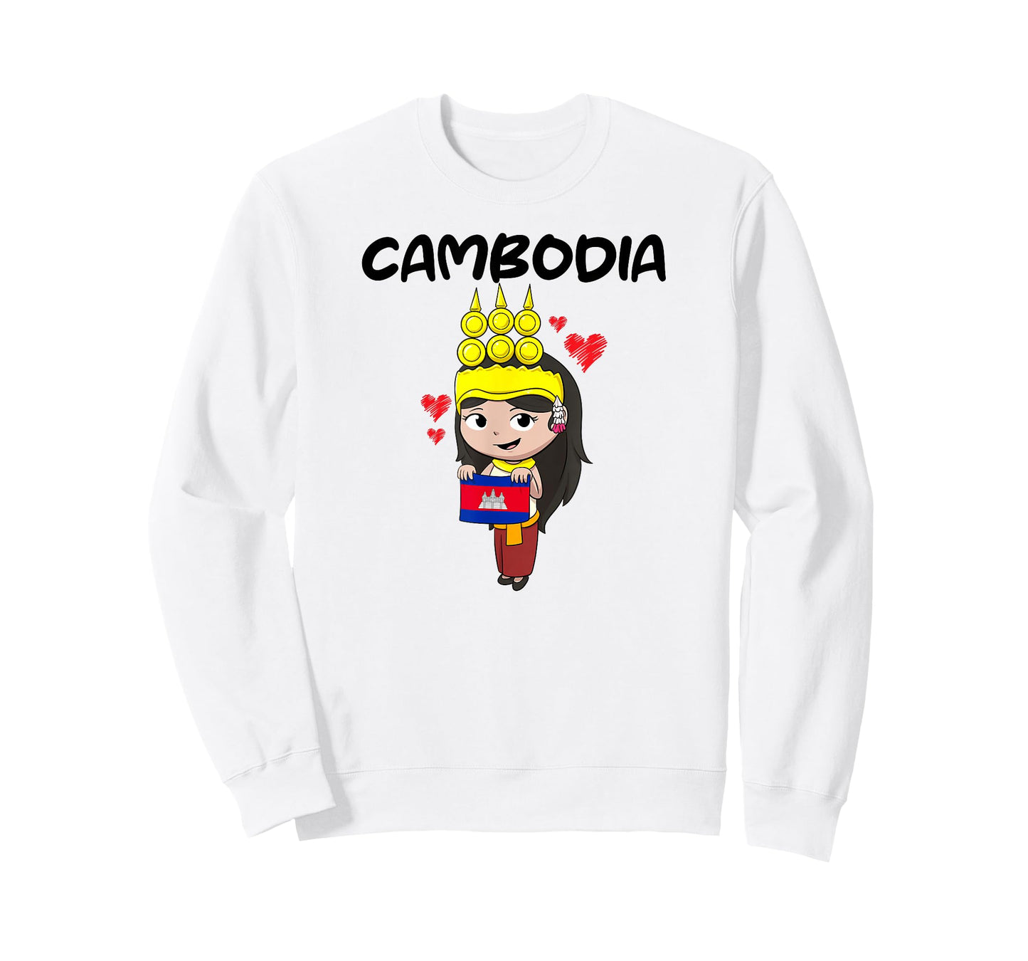 Cambodia Cambodian Khmer Apsara Traditional Dance Flag T-Shirt